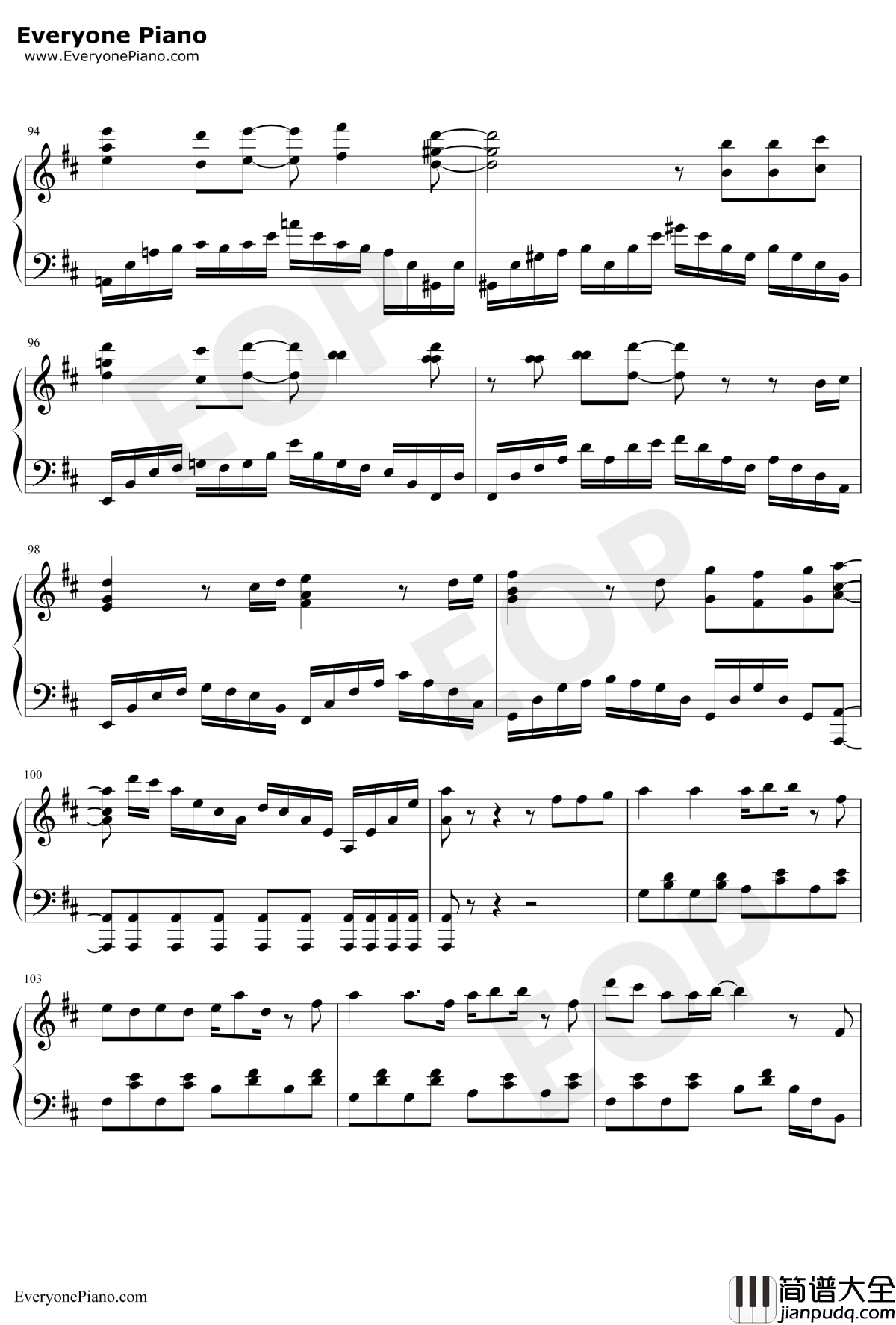 Hectopascal钢琴谱_高田忧希寿美菜子_终将成为你ED