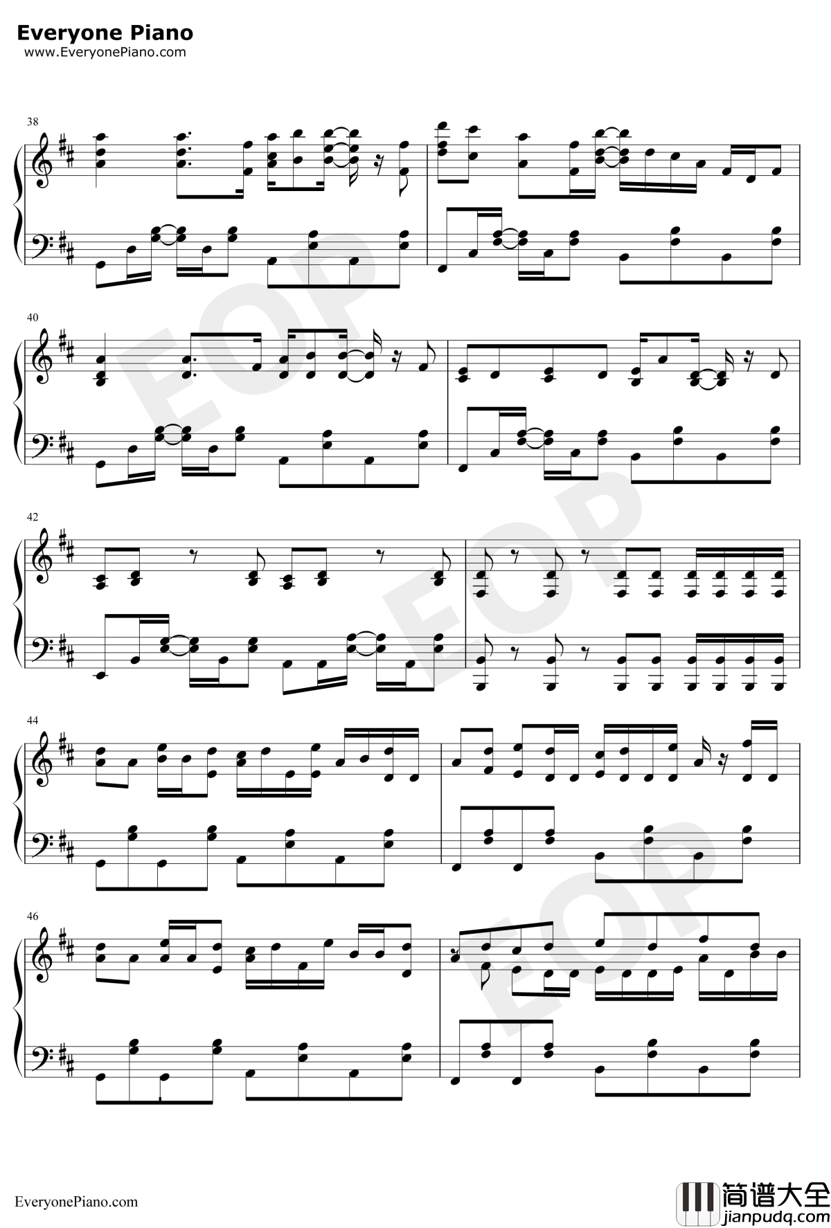 Hectopascal钢琴谱_高田忧希寿美菜子_终将成为你ED