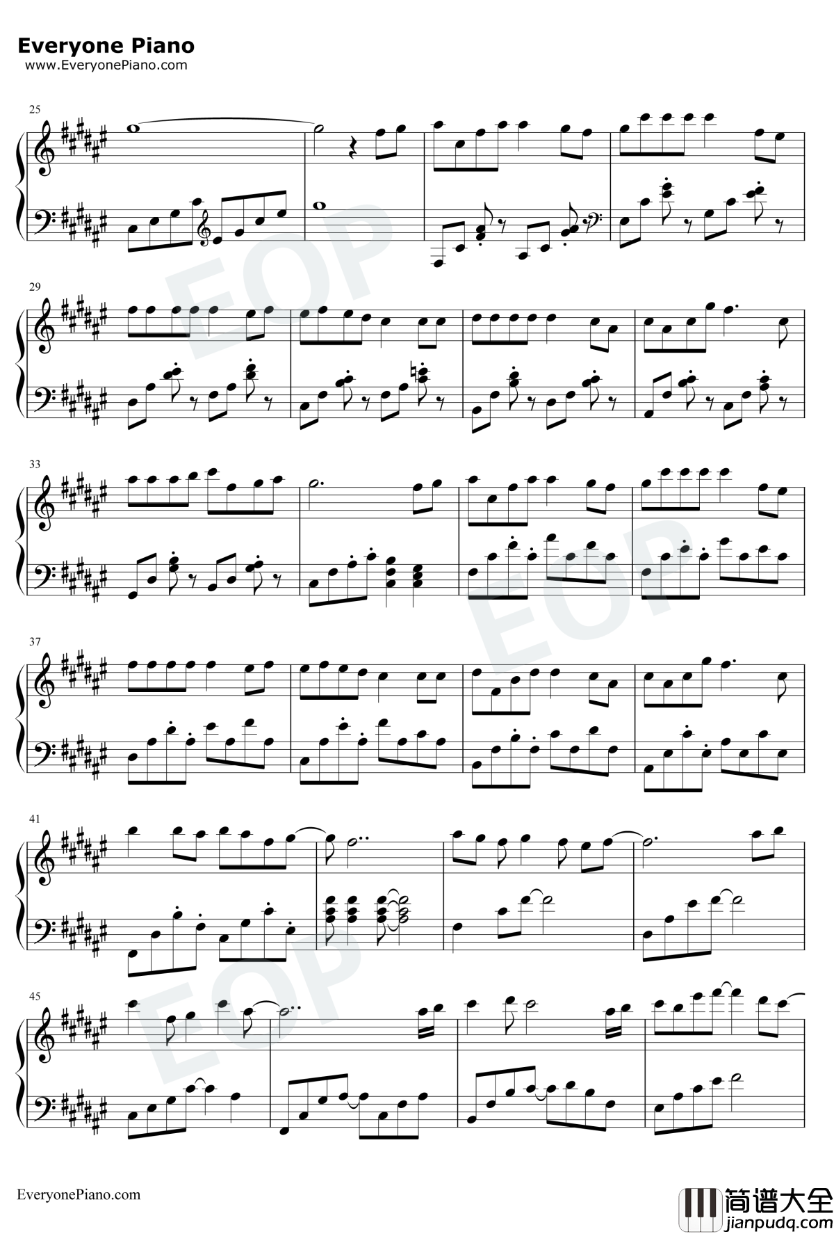 学猫叫钢琴谱_小潘潘小峰峰_我们一起学猫叫一起喵喵喵喵喵