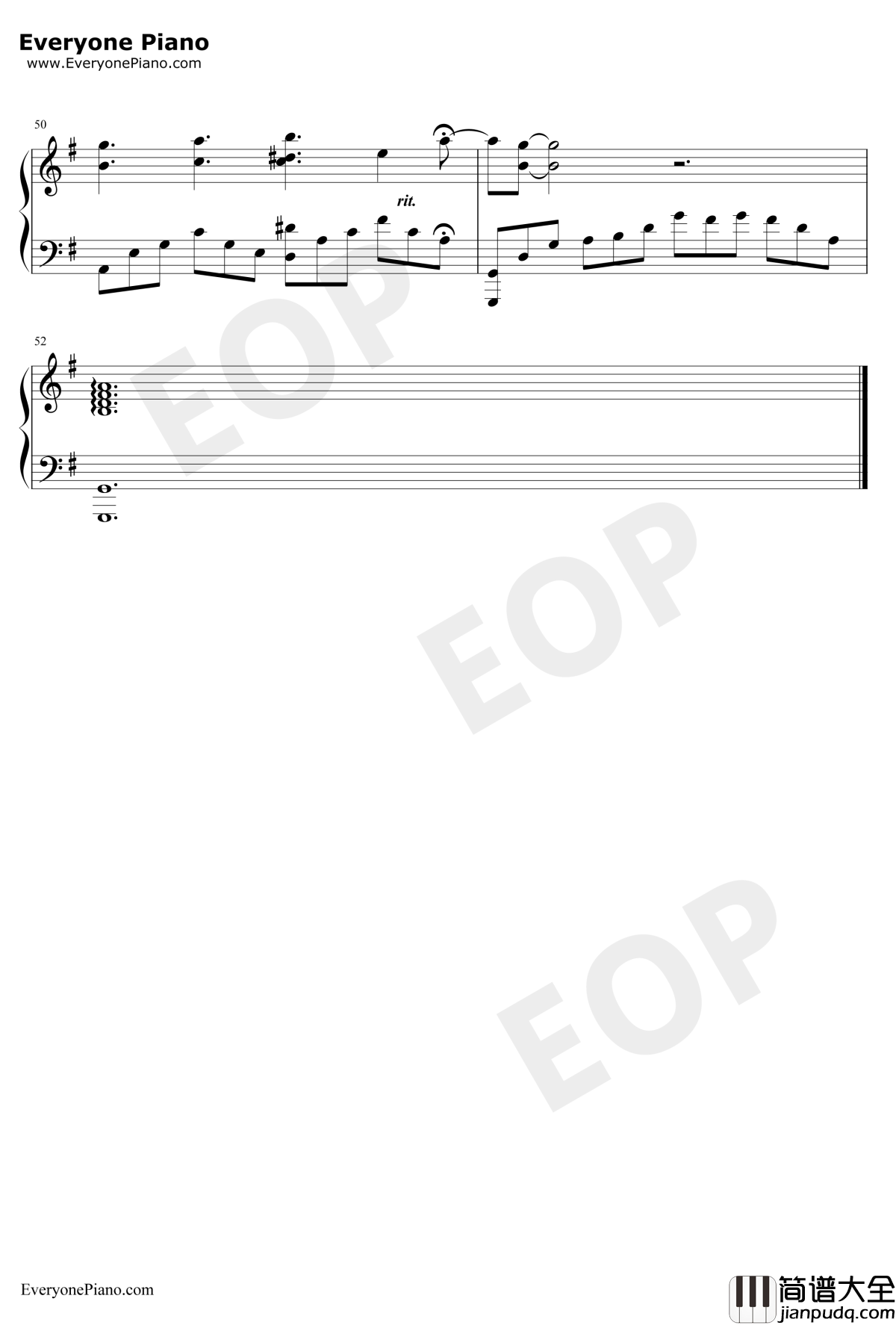 Wonderful_U钢琴谱_AGA_完美独奏版