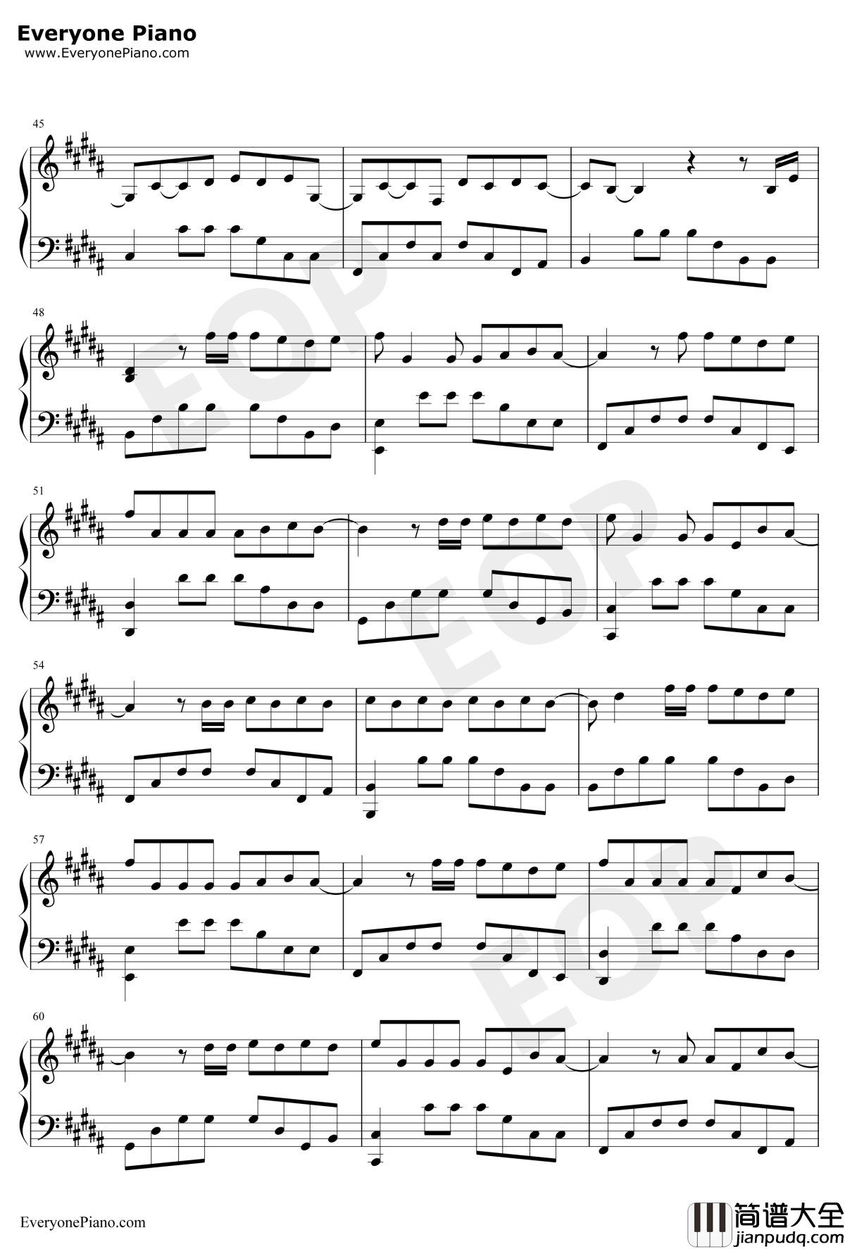 演员钢琴谱_薛之谦_金龙鱼原声版