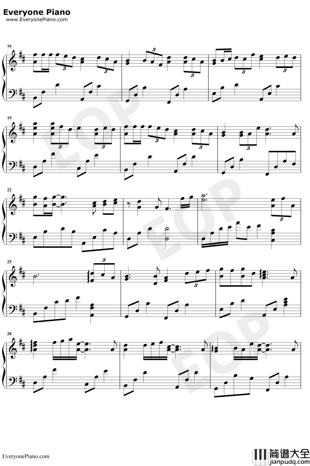 遥远的你钢琴谱_221小伙伴_完整版_献给最初的暗恋