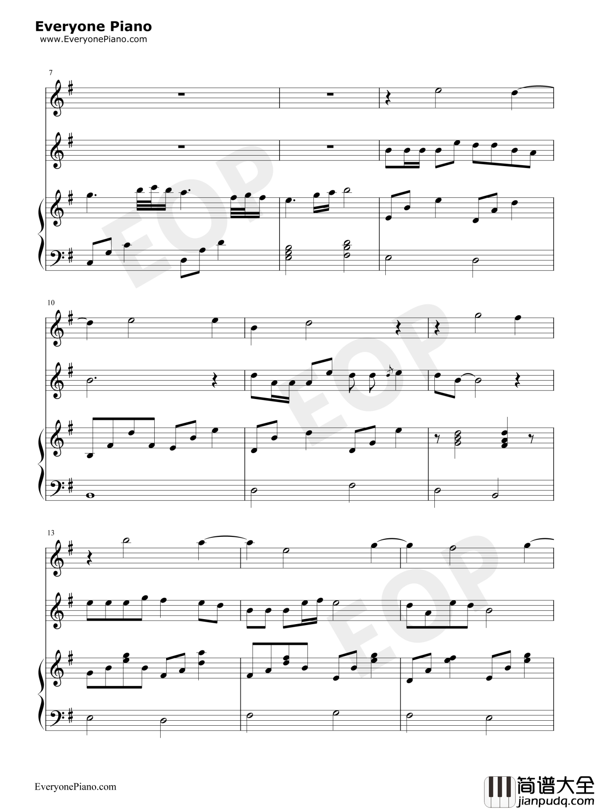 没有你陪伴真的好孤单钢琴谱_梦然