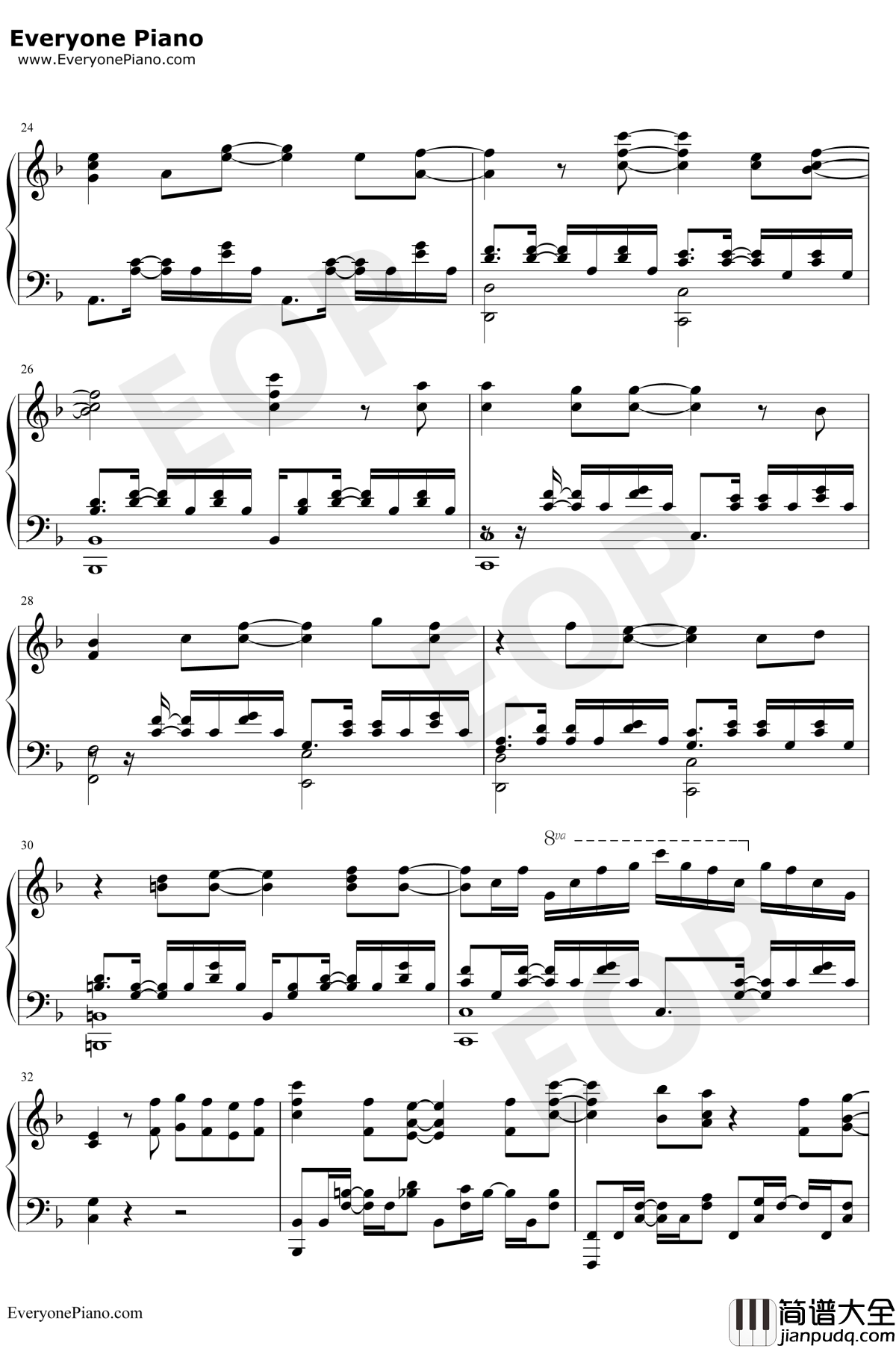 Rise钢琴谱_安月名莉子_终将成为你OST