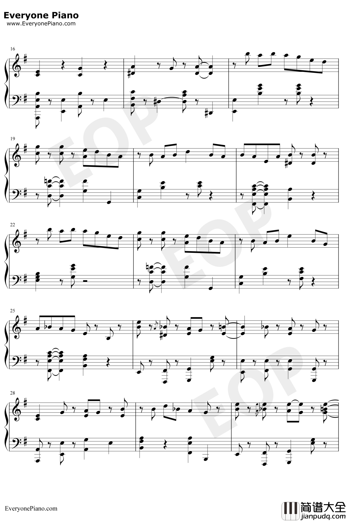 GINTONIC~オヤジ~钢琴谱_大岳香子_大岳香子