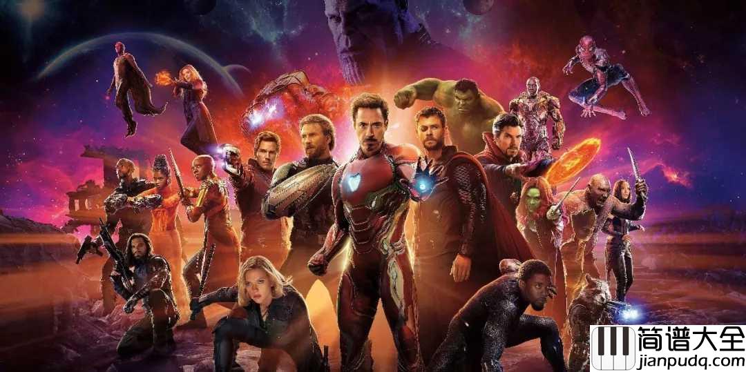 复仇者联盟4终局之战钢琴谱_Alan_Silvestri_复仇者之歌，歌颂勇士