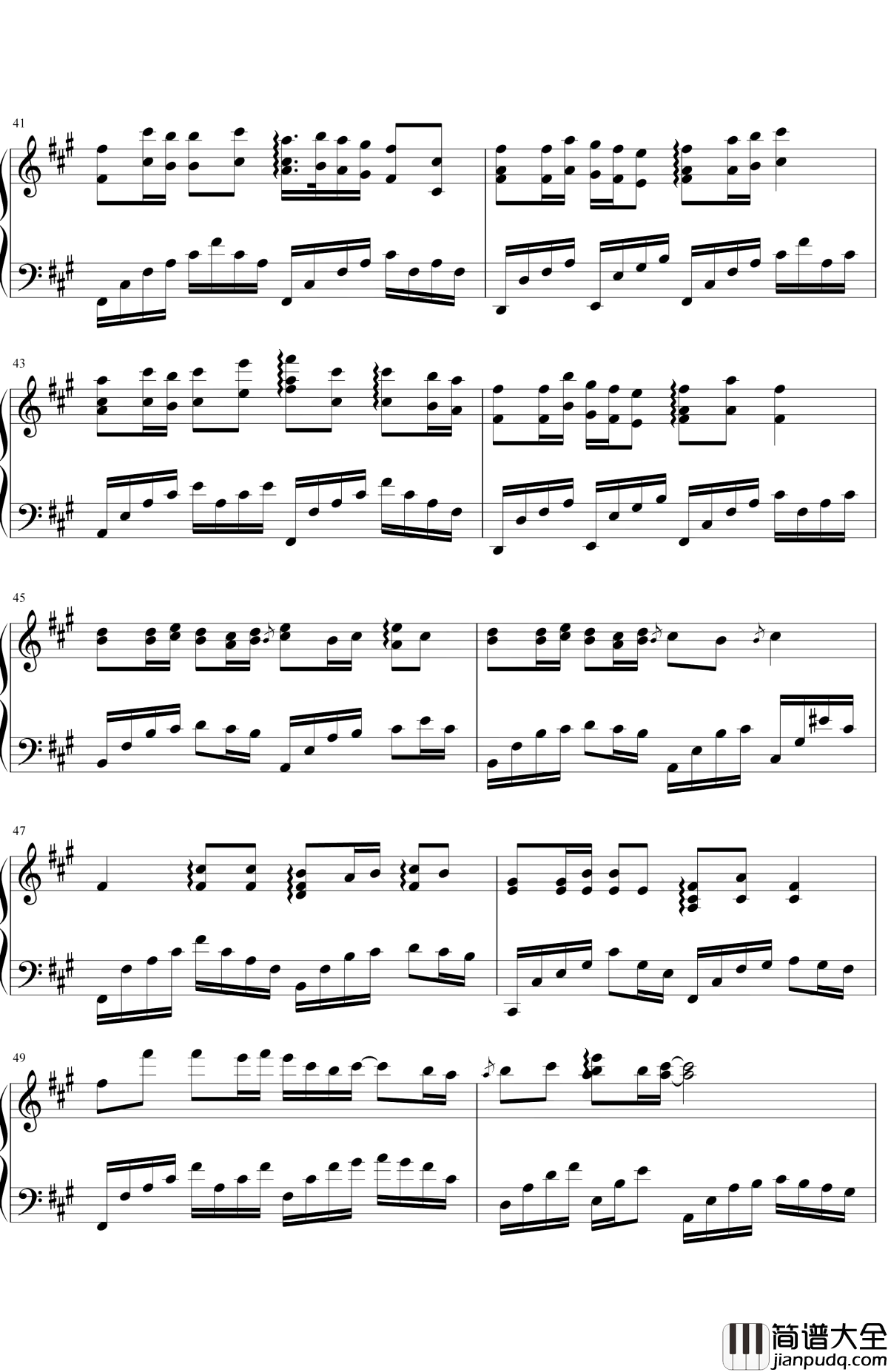 天涯钢琴谱_任贤齐_背着长剑踏遍天涯海角