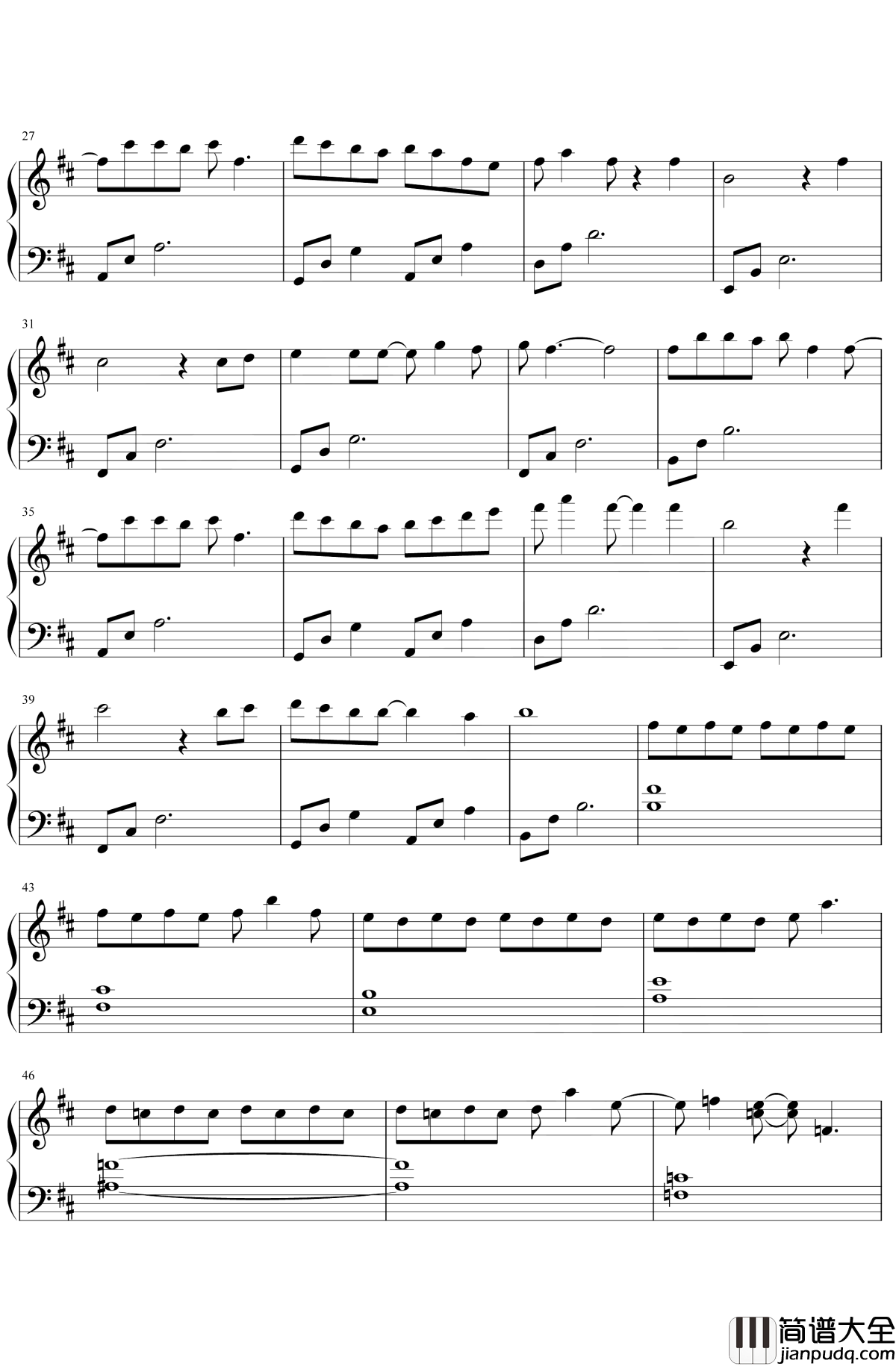 知否知否钢琴谱_胡夏/郁可唯_知否知否应是绿肥红瘦