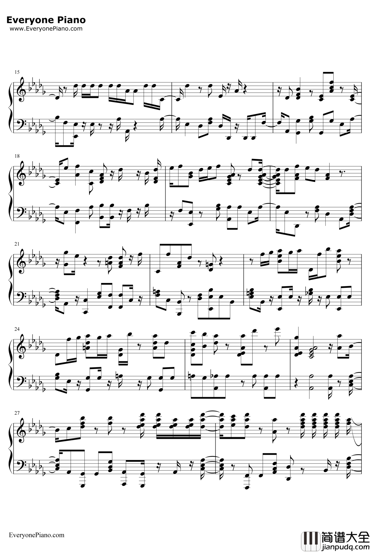 Can't_You_Say钢琴谱_Roys_恋爱与谎言ED