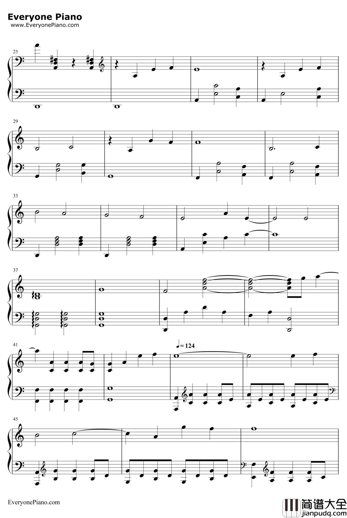 Aloy's_Theme钢琴谱_JorisdeMan_地平线黎明时分BGM