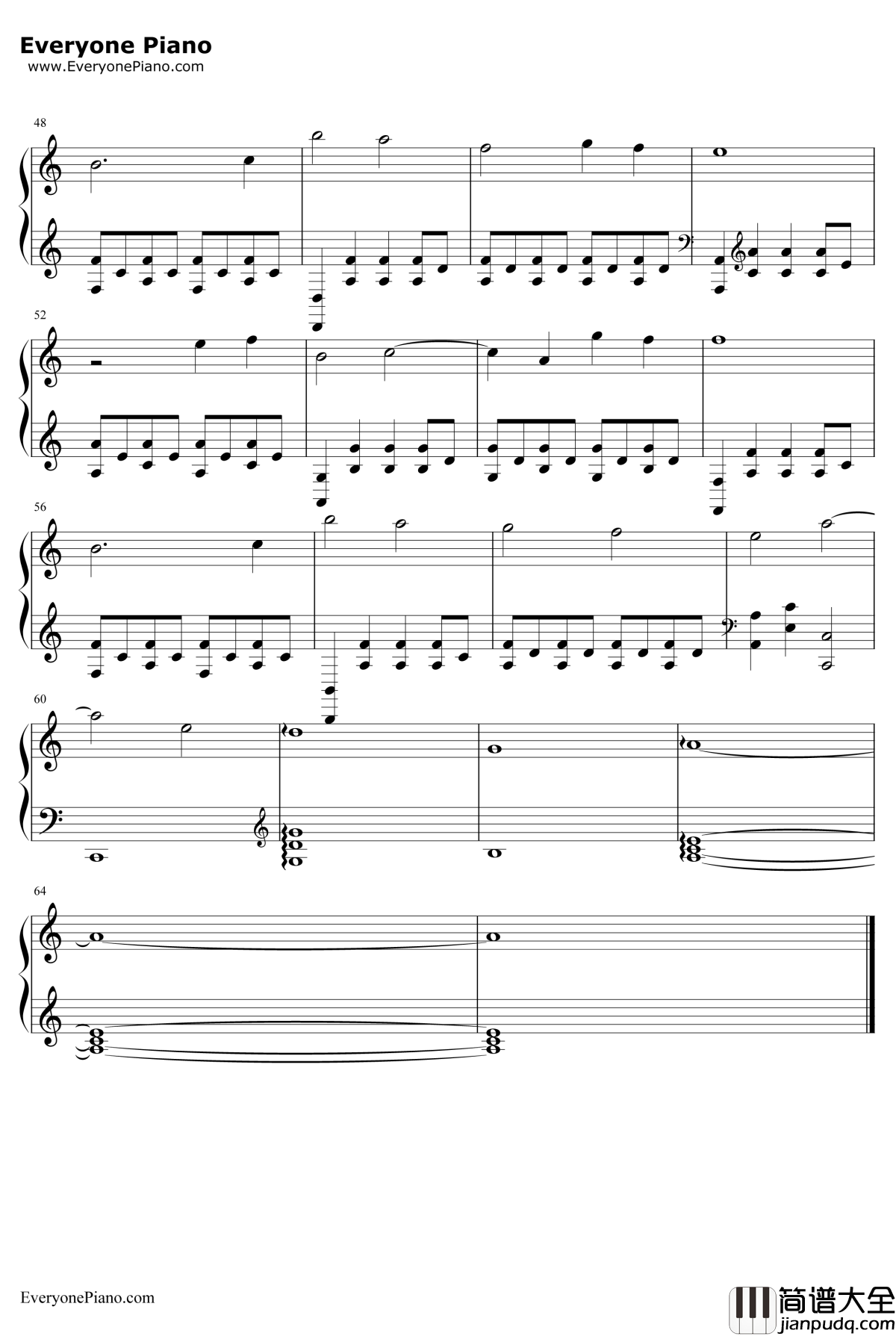 Aloy's_Theme钢琴谱_JorisdeMan_地平线黎明时分BGM