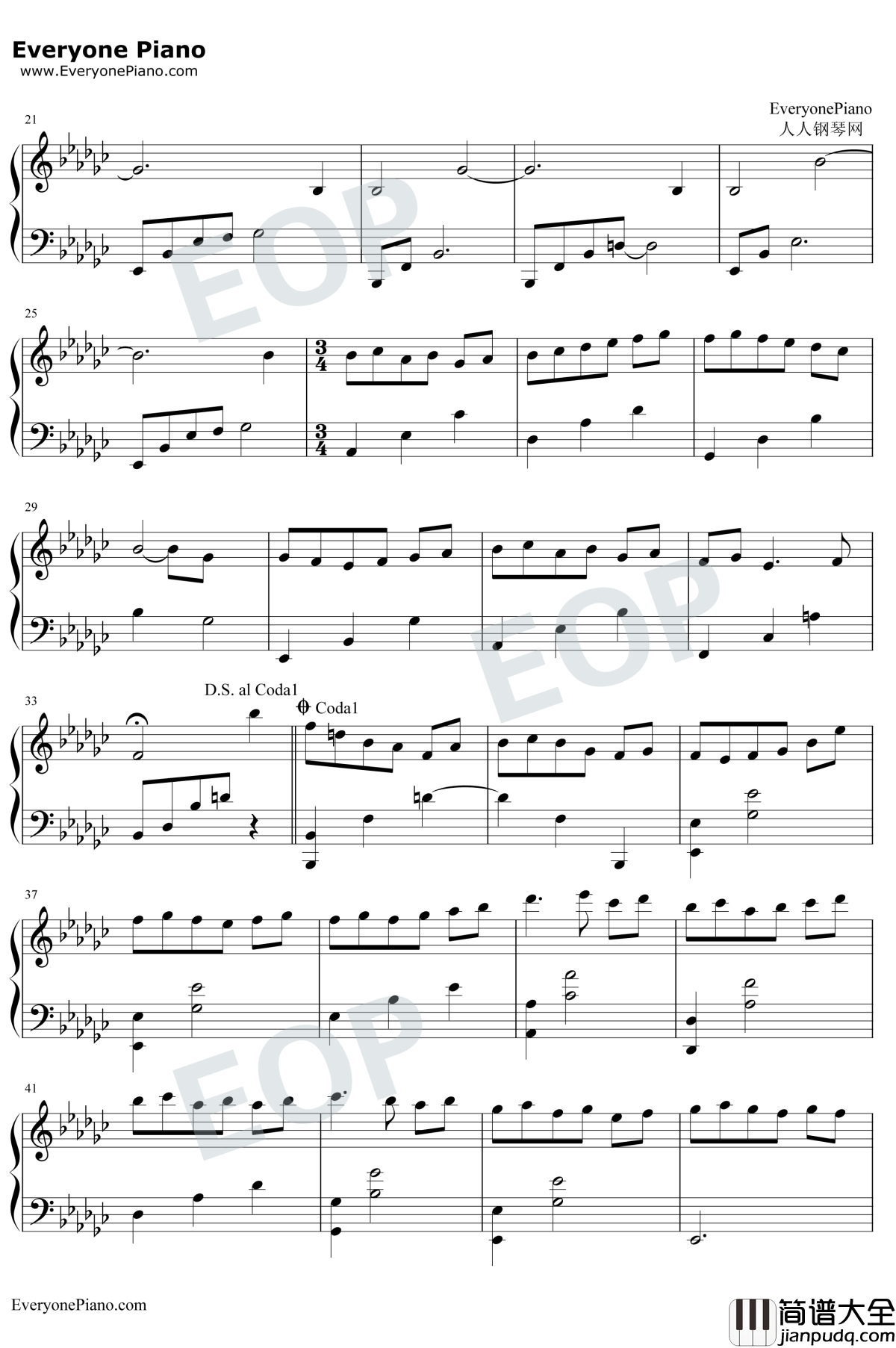 Beethoven's_Silence钢琴谱_Ernesto_Cortazar