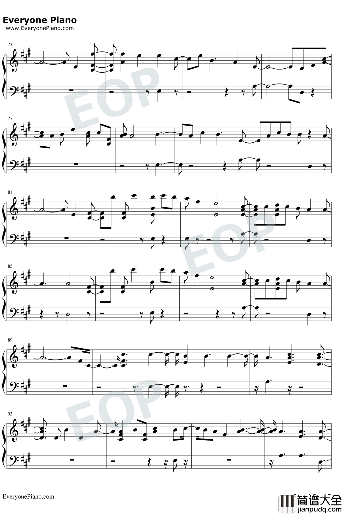 Don't_Say_You_Love_Me钢琴谱_Fifth_Harmony