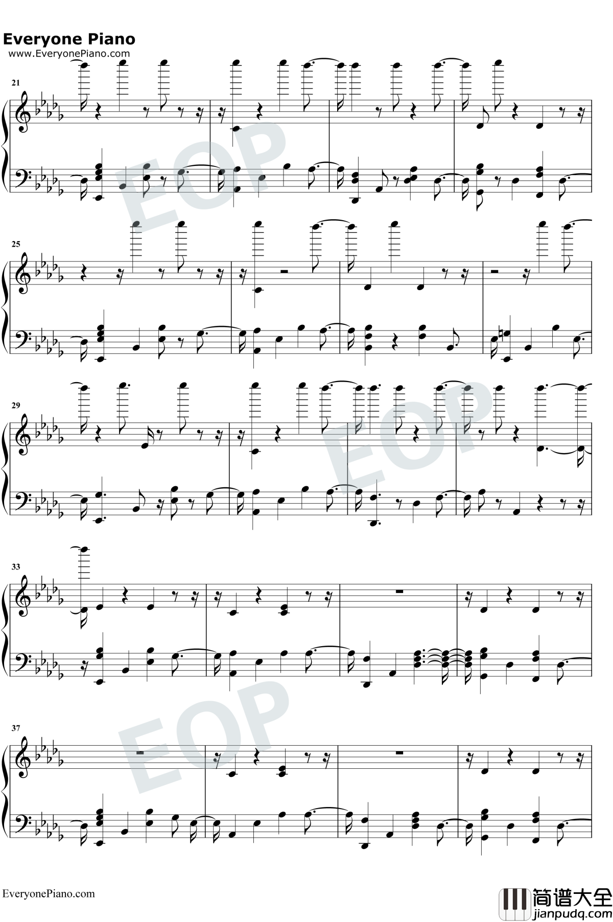 Santa's_Coming_For_Us钢琴谱_Sia/Greg_Kurstin