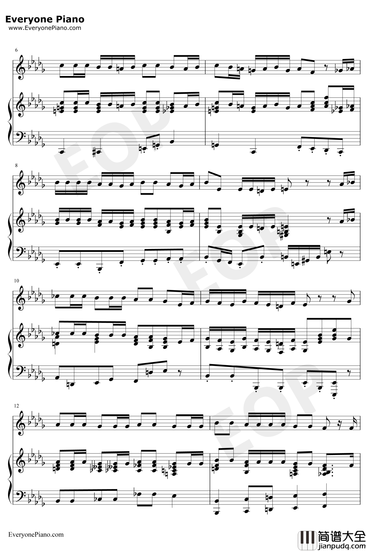 Jack's_Lament钢琴谱_DannyElfman_圣诞夜惊魂OST