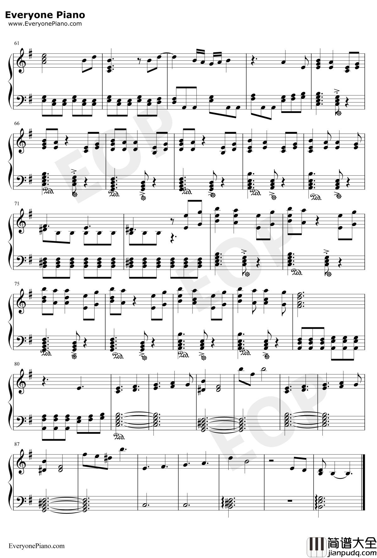 I_don't_wanna_be_you_anymore钢琴谱_BillieEilish_BillieEilish