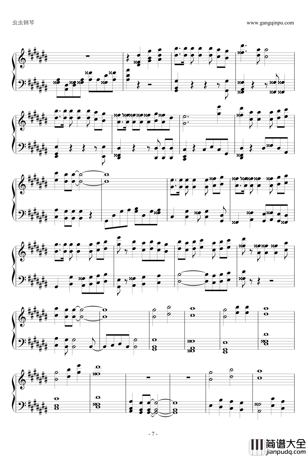 14_TO_1钢琴谱_兄弟战争