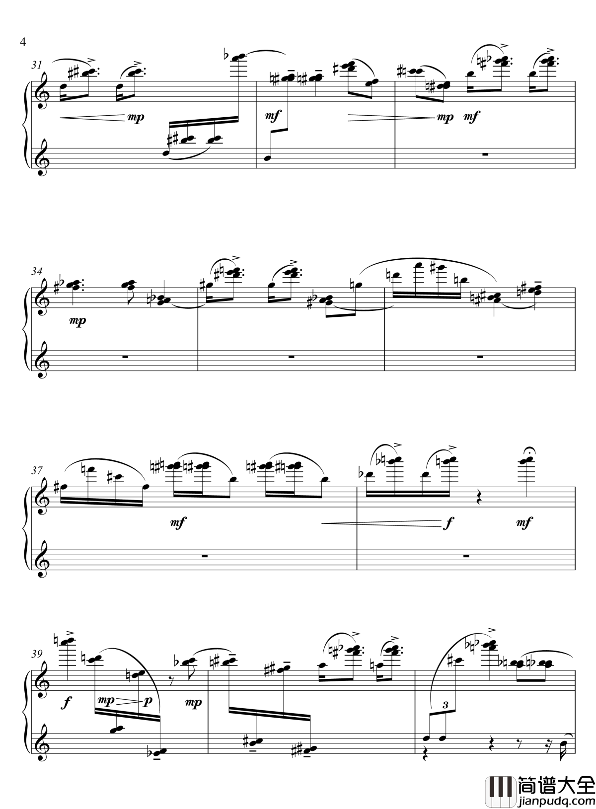 生命的气息钢琴谱_sib版_流行追梦人