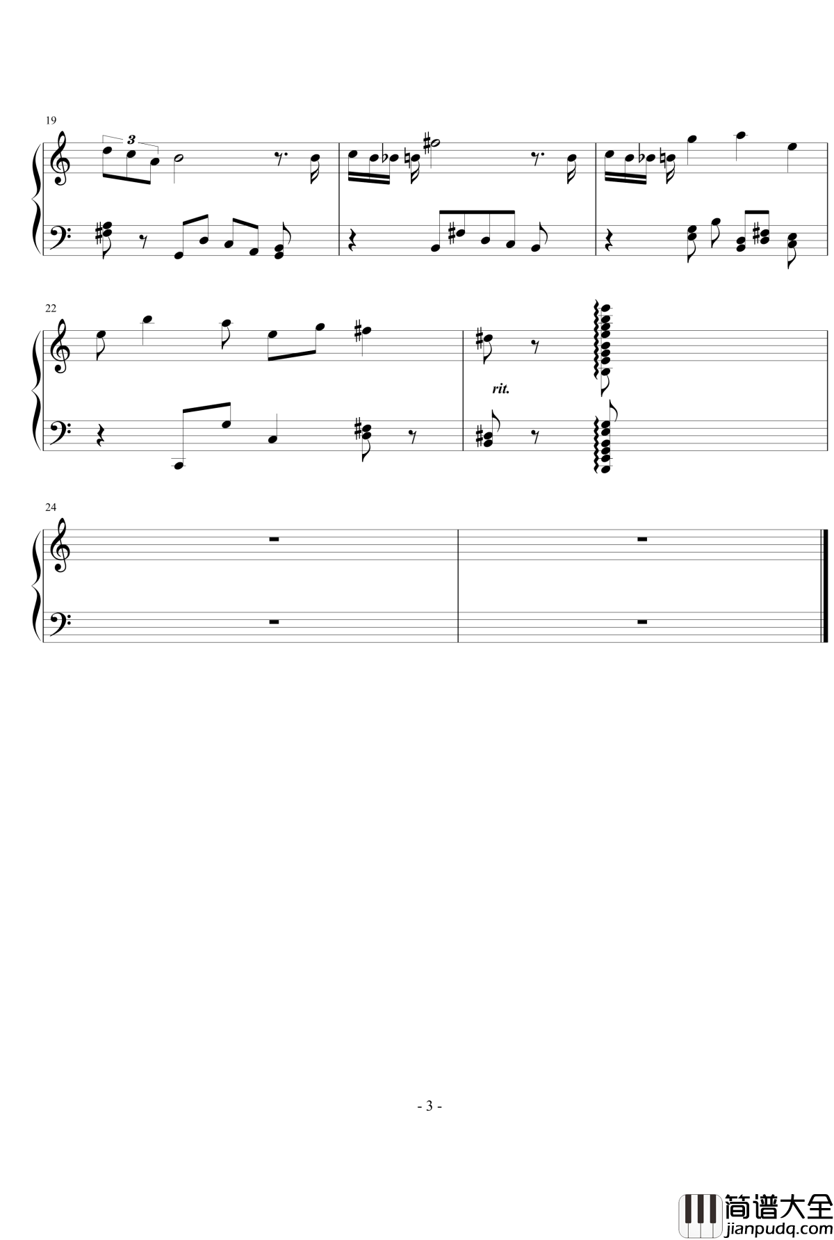 遗失的时间钢琴谱_The_Lost_Time_SFTGSoft