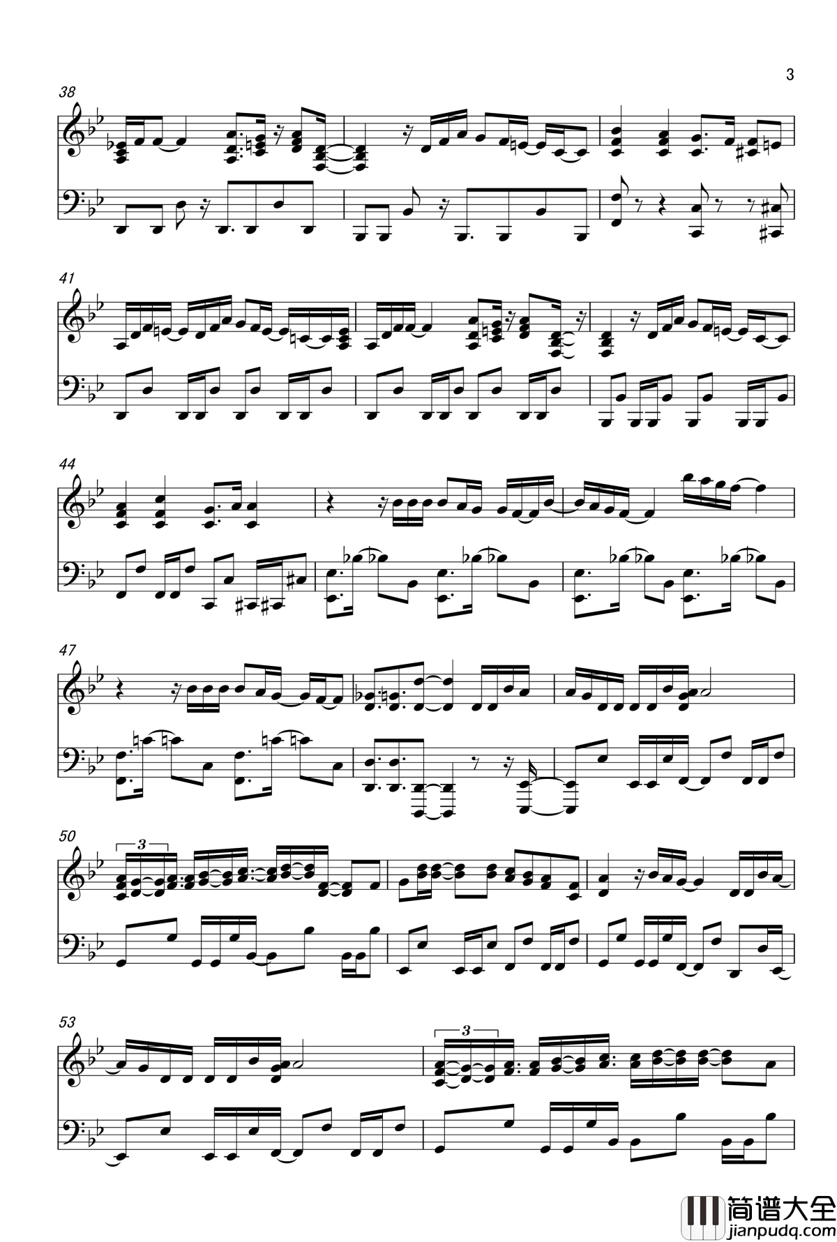 约会大作战OP2钢琴谱_娜娜_约会大作战