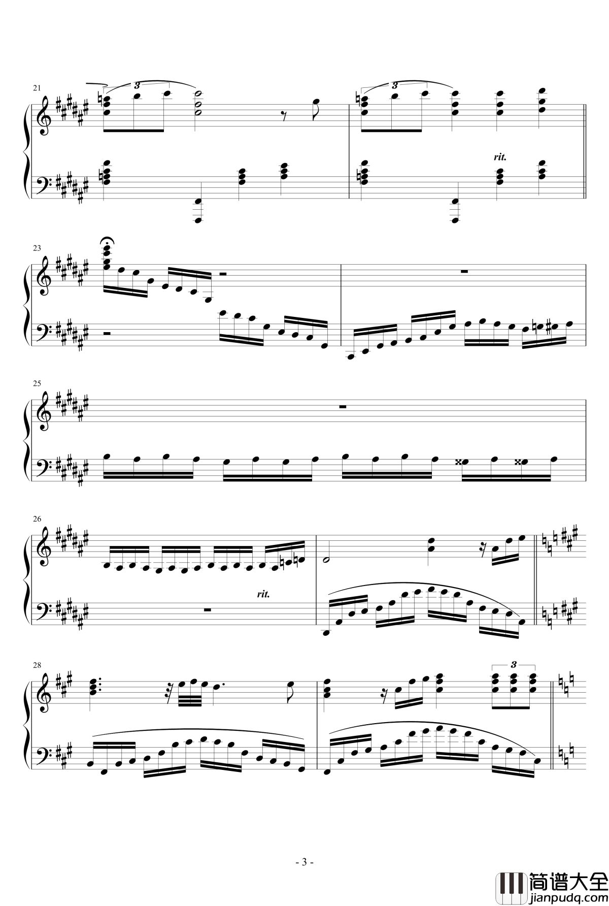 叙事曲钢琴谱_heimoxing