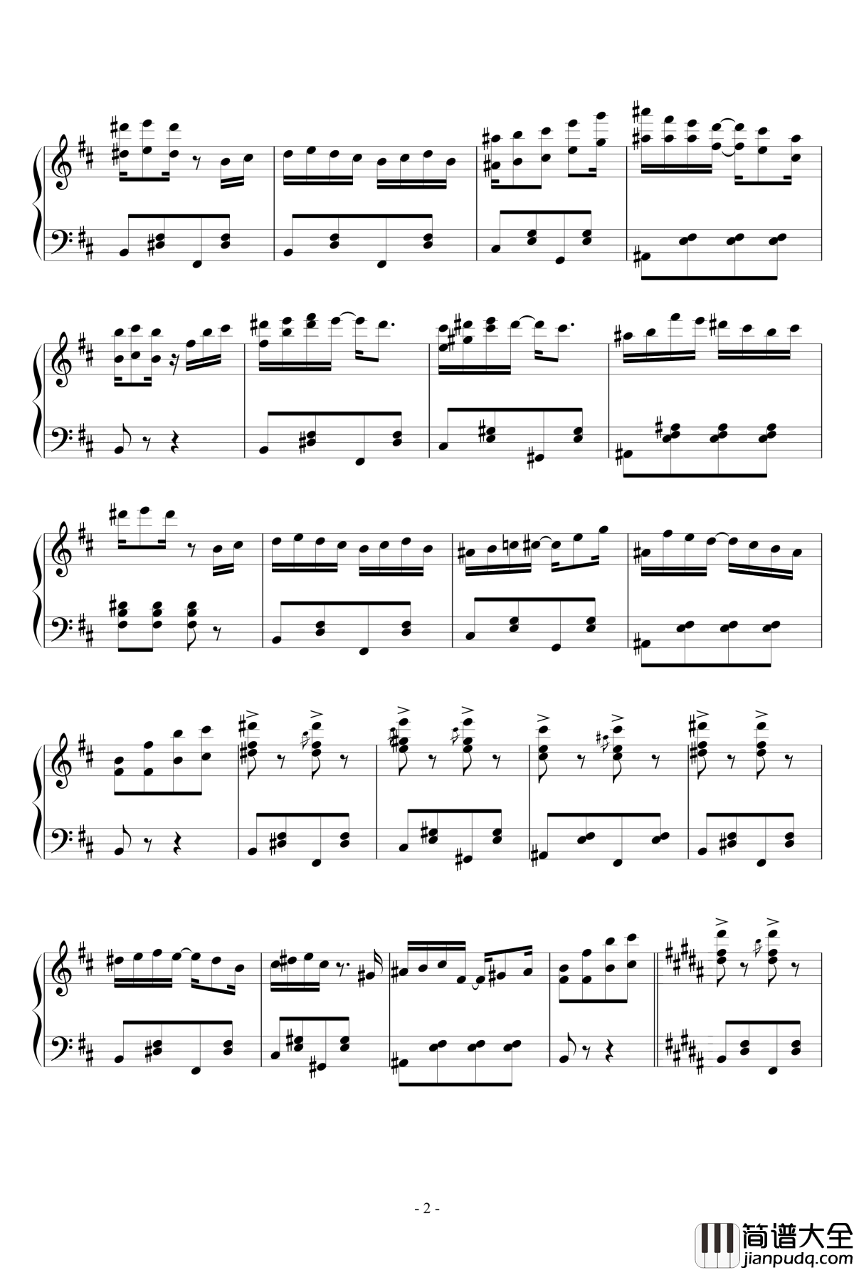 切分音波爾卡钢琴谱_erachang