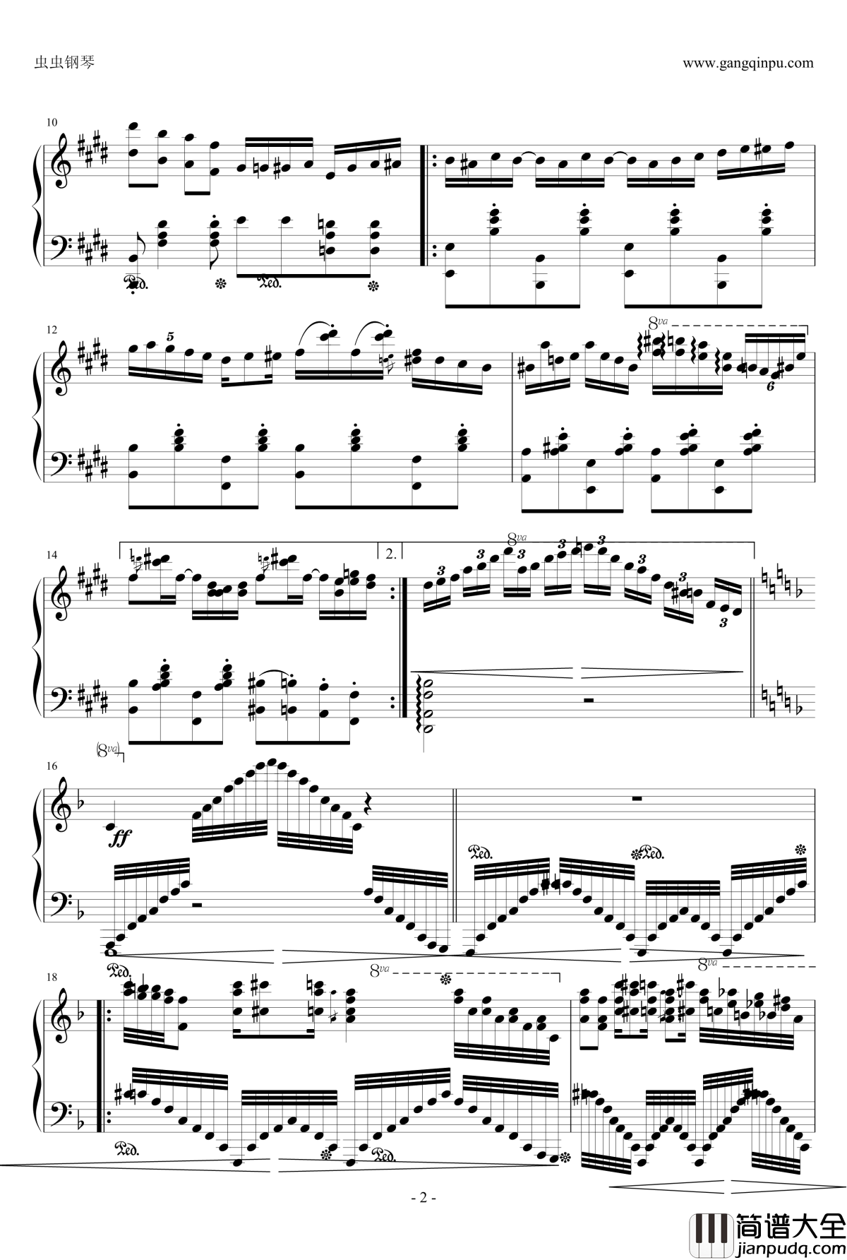 指尖上的梦想钢琴谱_E大调奏鸣曲_airoad