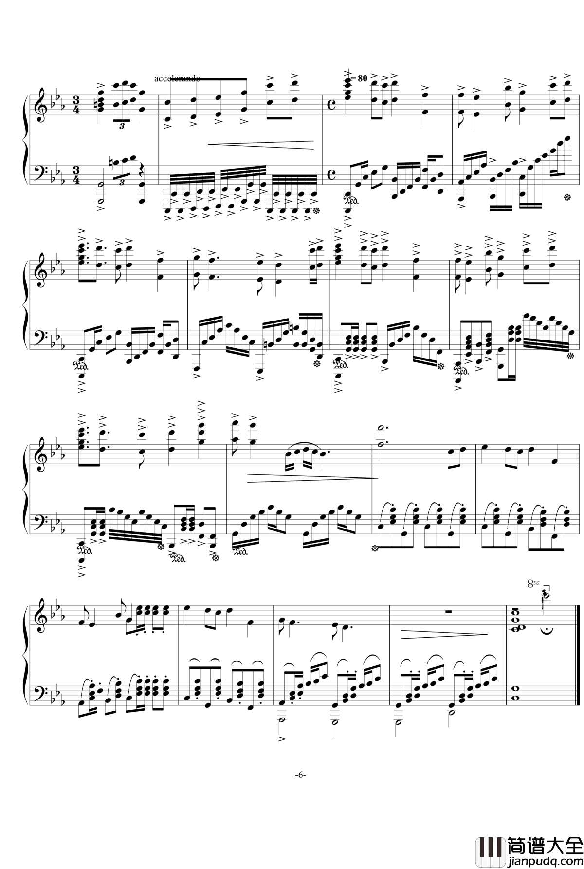 那逝去的钢琴谱_李夏捷