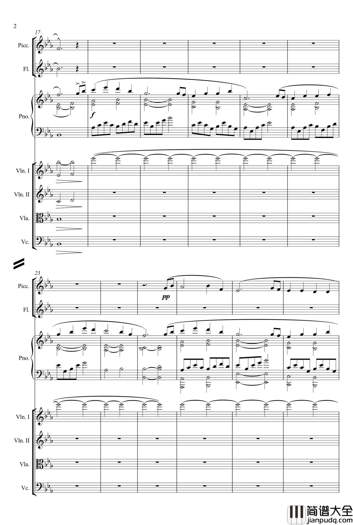 smiling钢琴谱__怒火救援_插曲总谱_Harry_Gregson_Williams