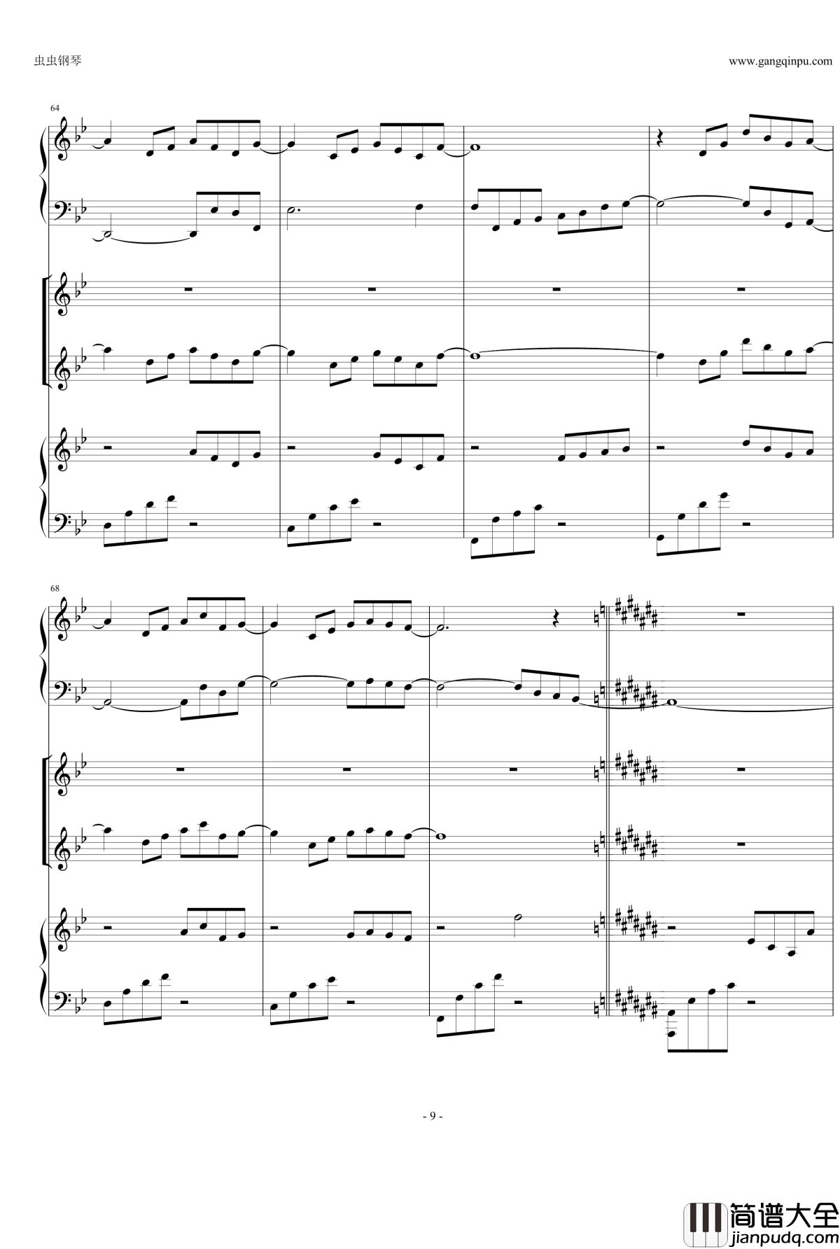 Anymusic钢琴谱_机械乐器乐_第三乐章