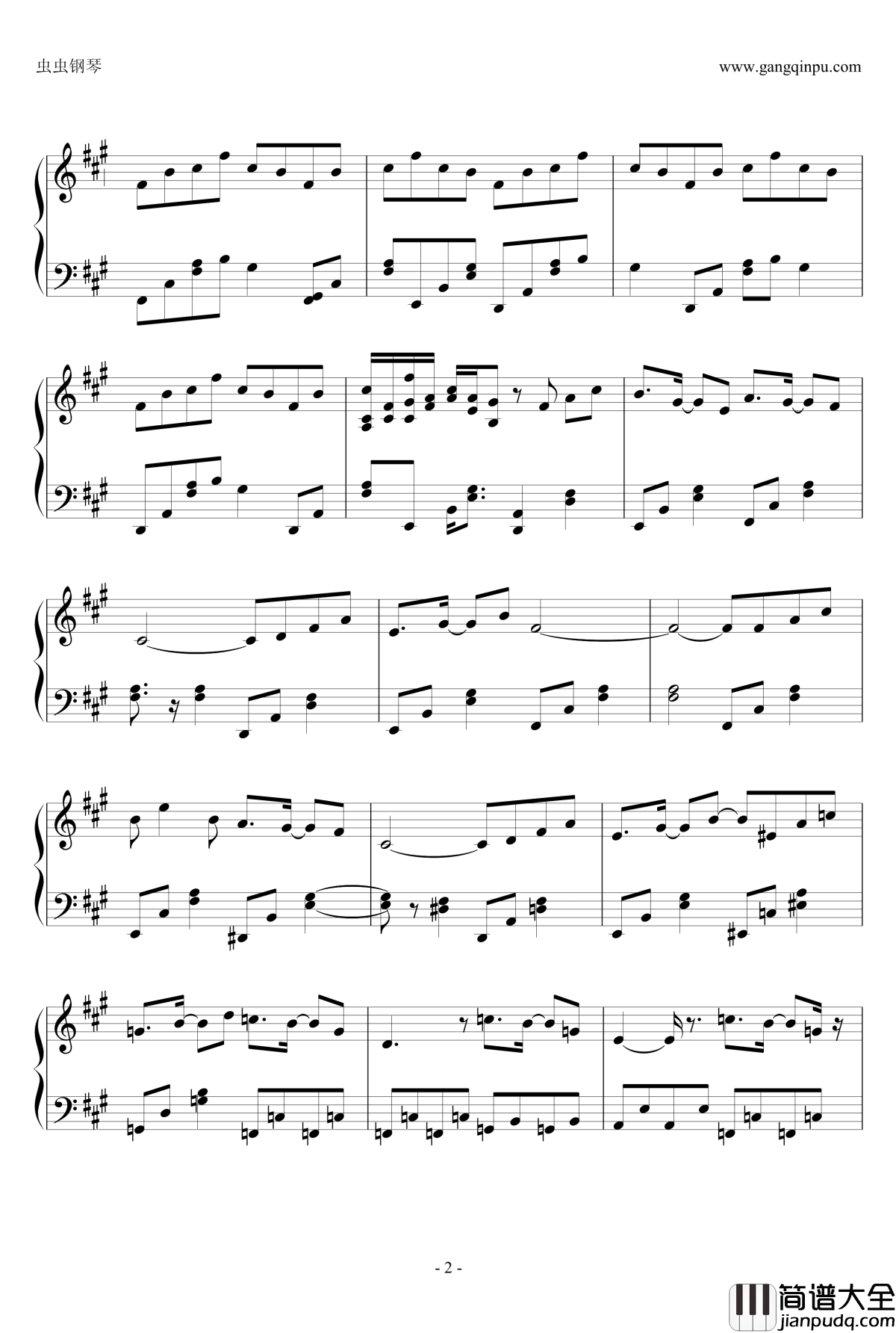 妖々梦Snow_or_Cherry_Pertal钢琴谱_东方妖妖梦_东方project