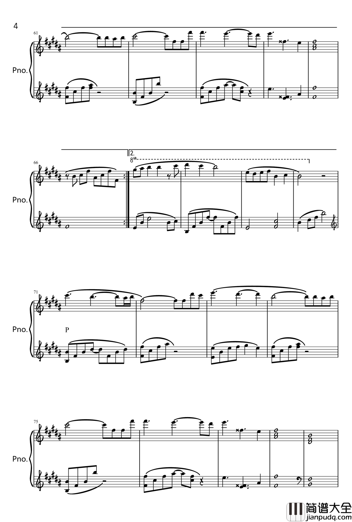 星星的眼睛钢琴谱_张含韵