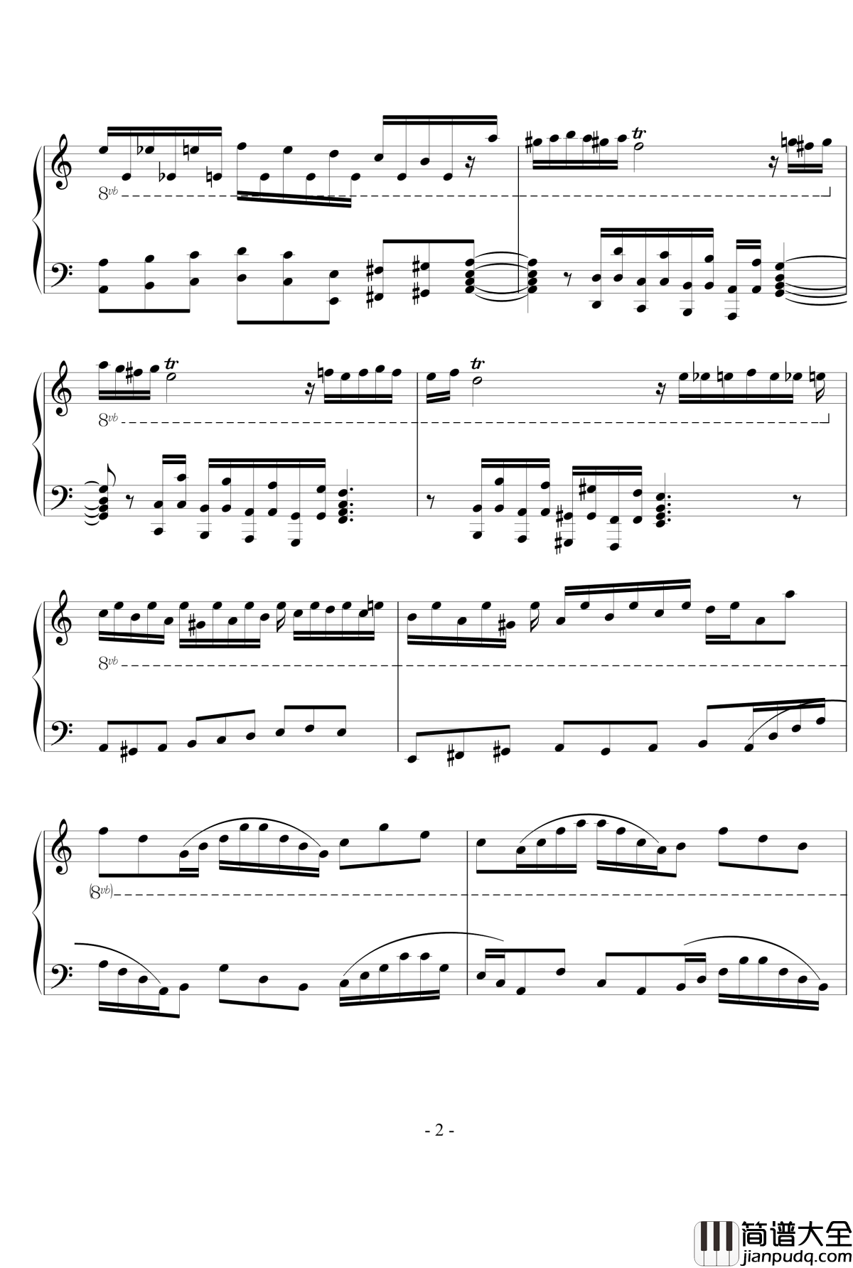 巴洛克即兴曲钢琴谱_beornotbe