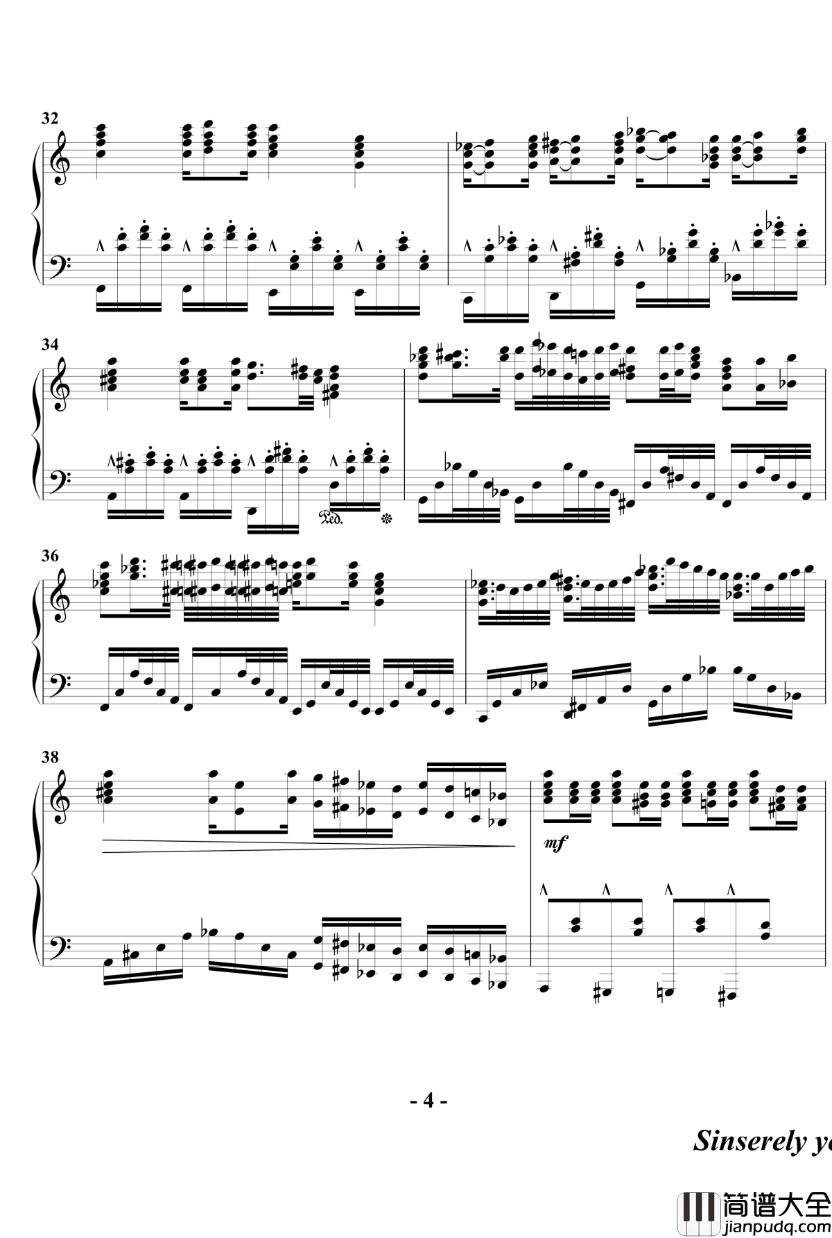 幻想奏鸣曲钢琴谱_第一乐章_beornotbe