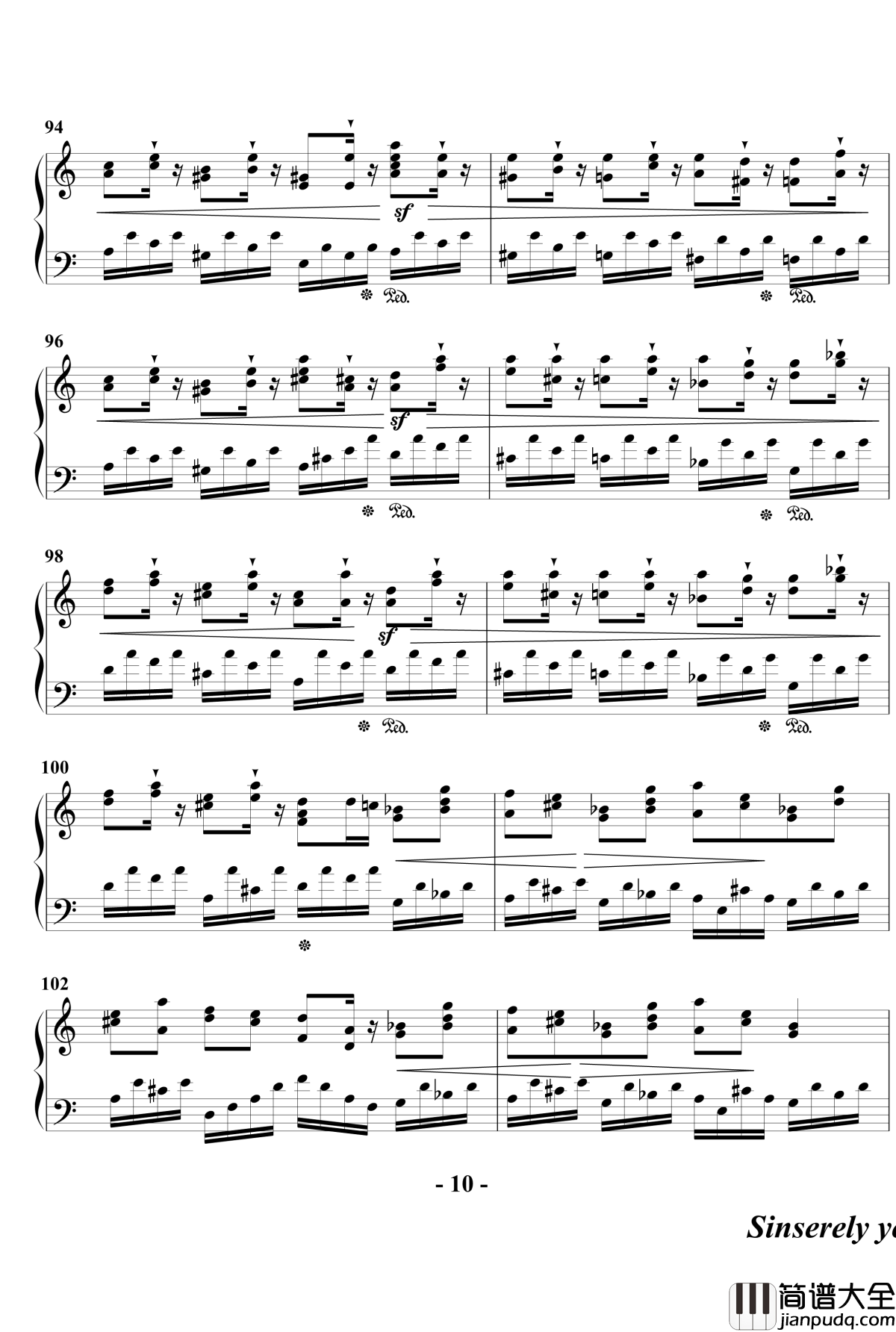 幻想奏鸣曲钢琴谱_第一乐章_beornotbe