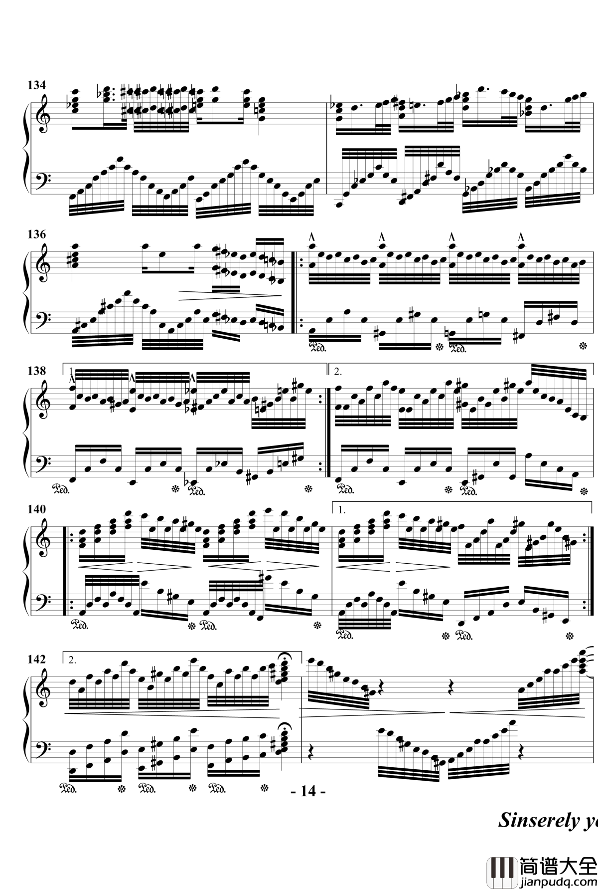 幻想奏鸣曲钢琴谱_第一乐章_beornotbe