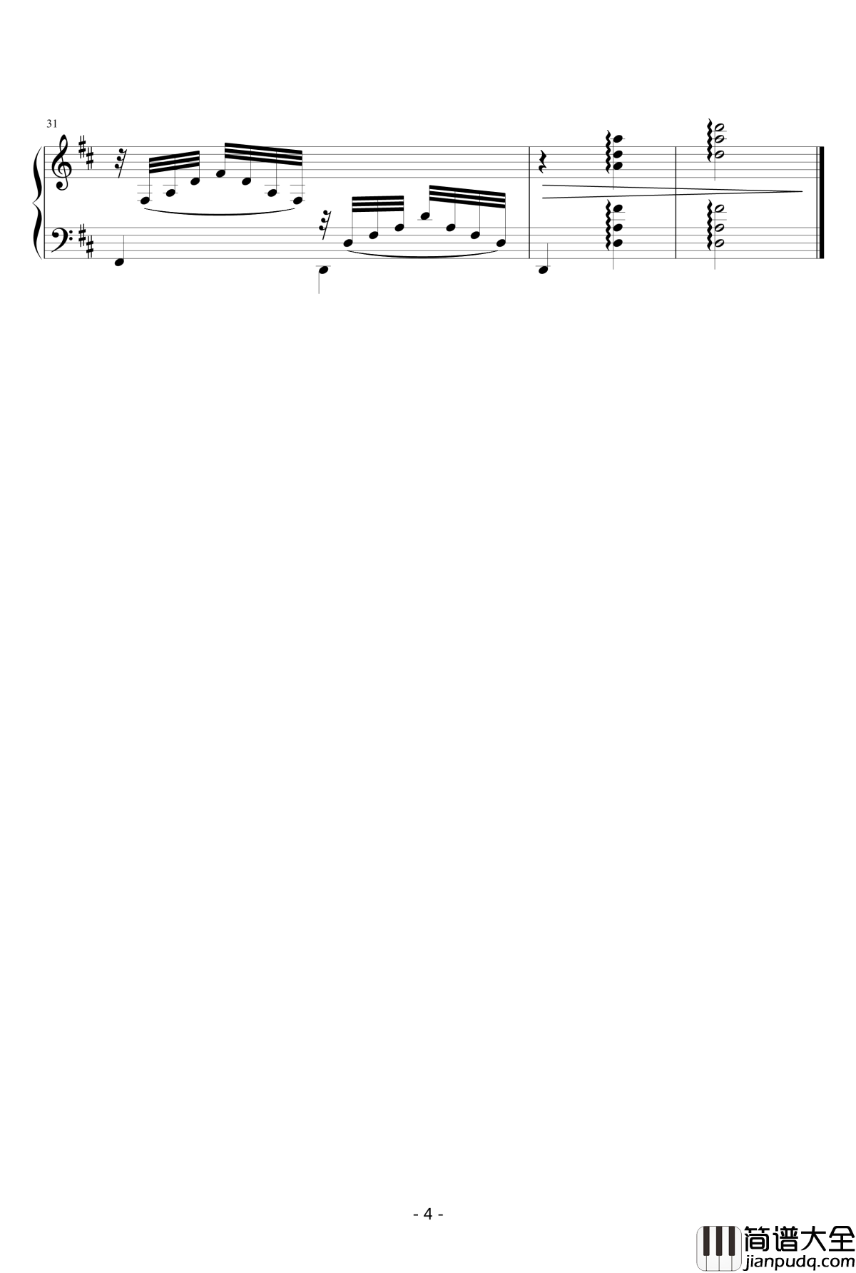 春天的阵雨钢琴谱_知道45__y