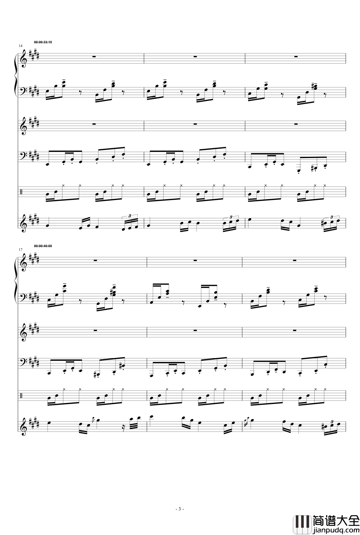 梦绘钢琴谱_E大调协奏曲_airoad