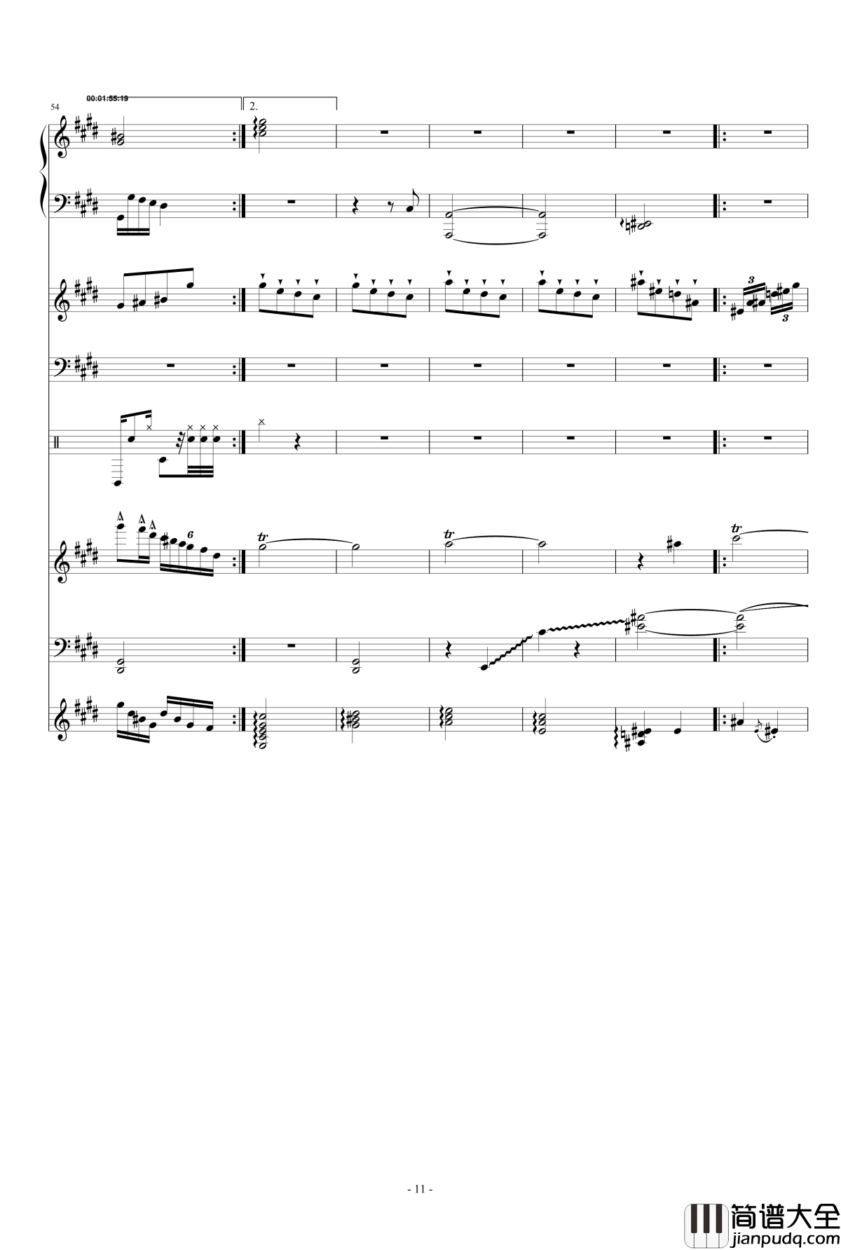 梦绘钢琴谱_E大调协奏曲_airoad