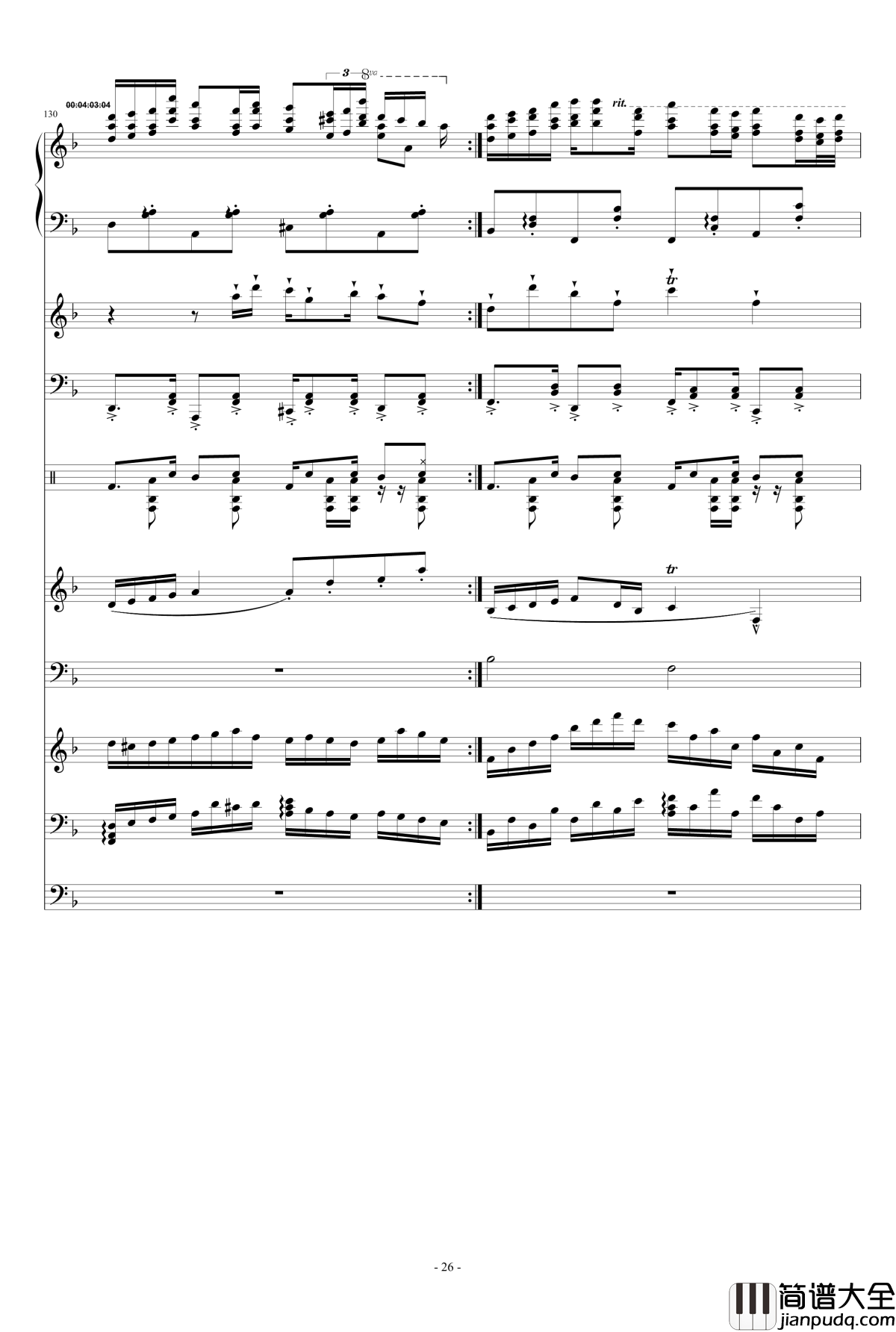 梦绘钢琴谱_E大调协奏曲_airoad