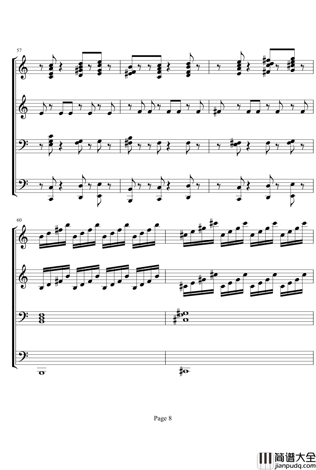 V3钢琴谱_贝多芬_beethoven