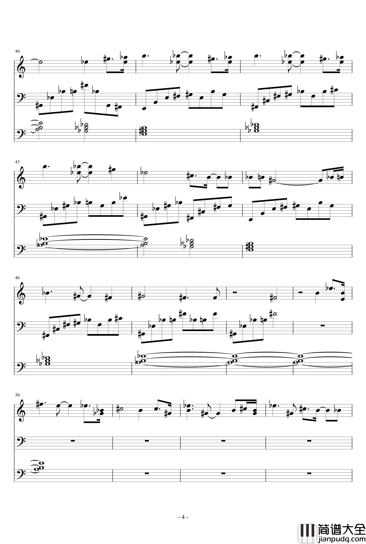 烟幕钢琴谱_714123