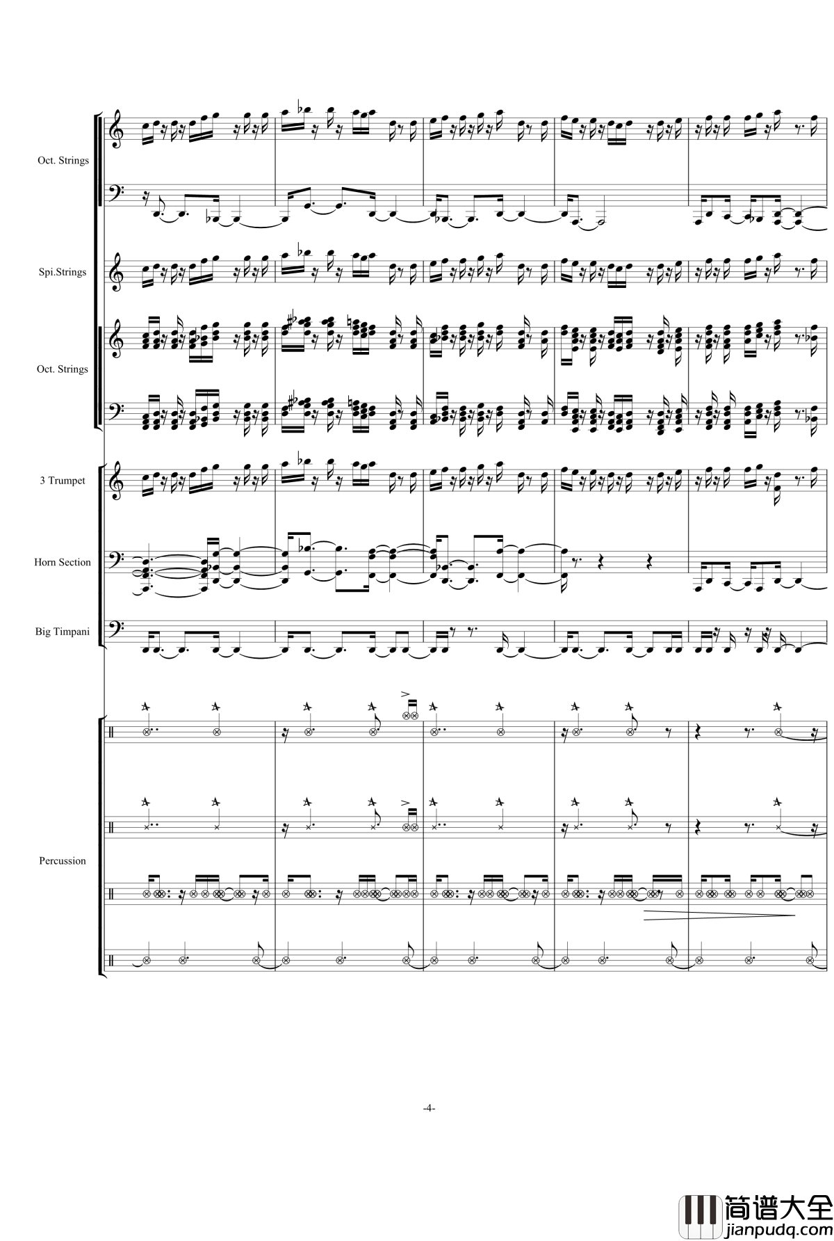 He‘s_A_Parite钢琴谱_完美震撼总谱_加勒比海盗