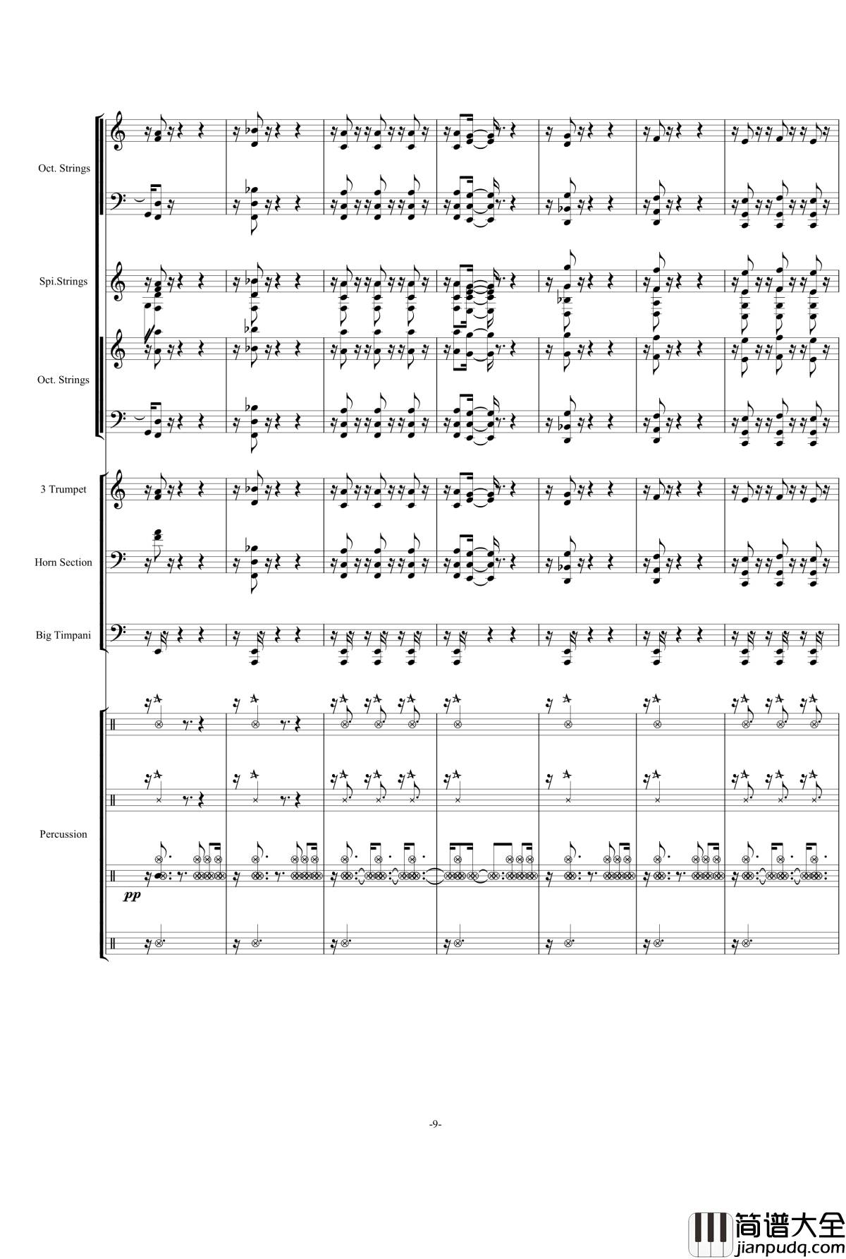 He‘s_A_Parite钢琴谱_完美震撼总谱_加勒比海盗