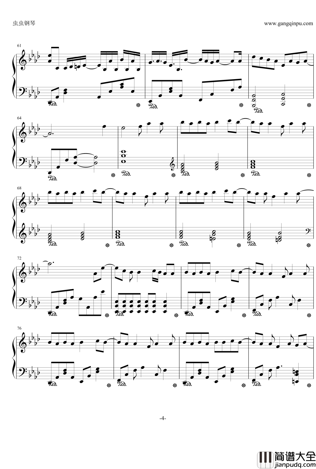 glow钢琴谱_初音ミク_初音未来