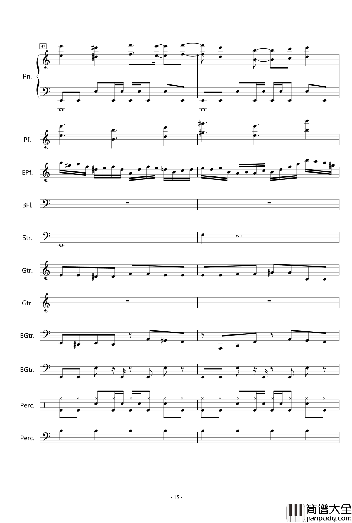 红月钢琴谱_深蓝LXXXIV