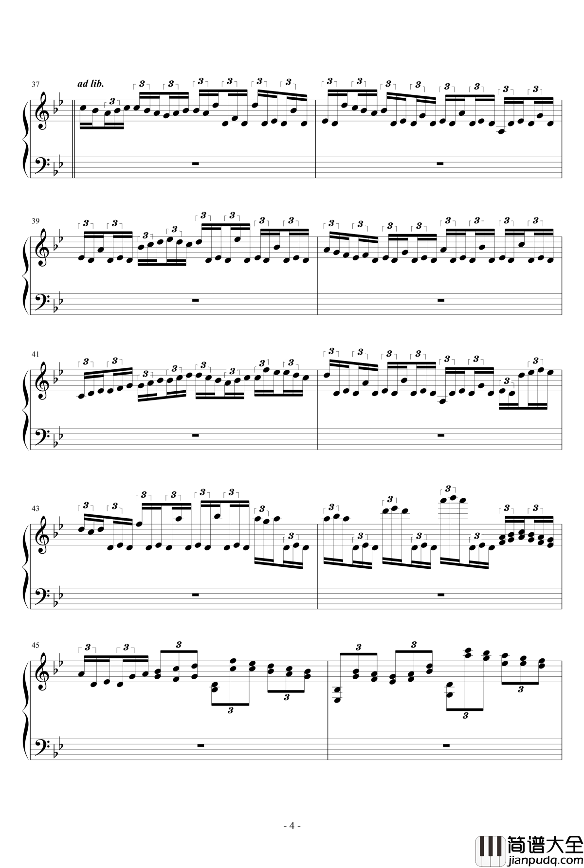 第一号随想曲钢琴谱_杜库伯爵