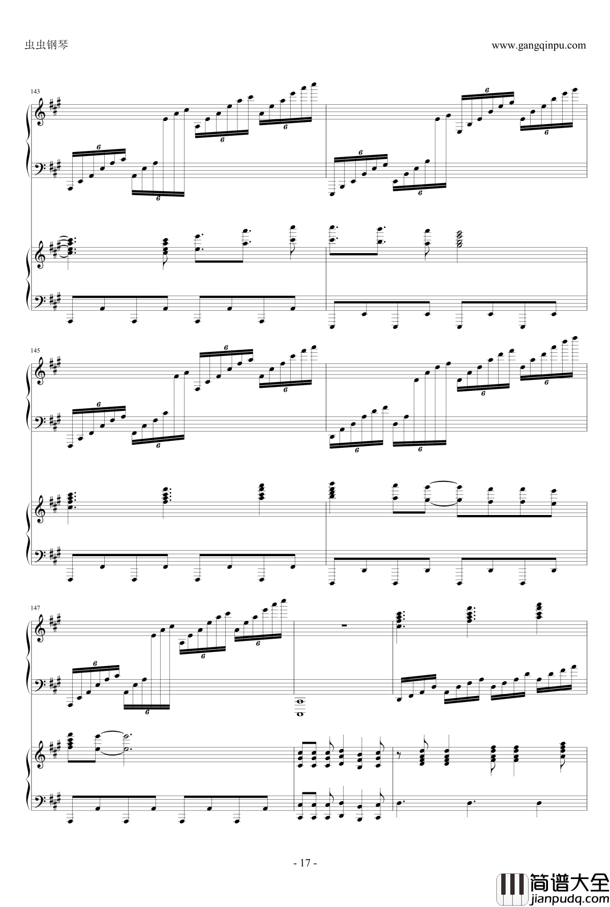 自由の翼钢琴谱_雙鋼琴版_by_Animenz&Tehishter_進擊の巨人_Revo