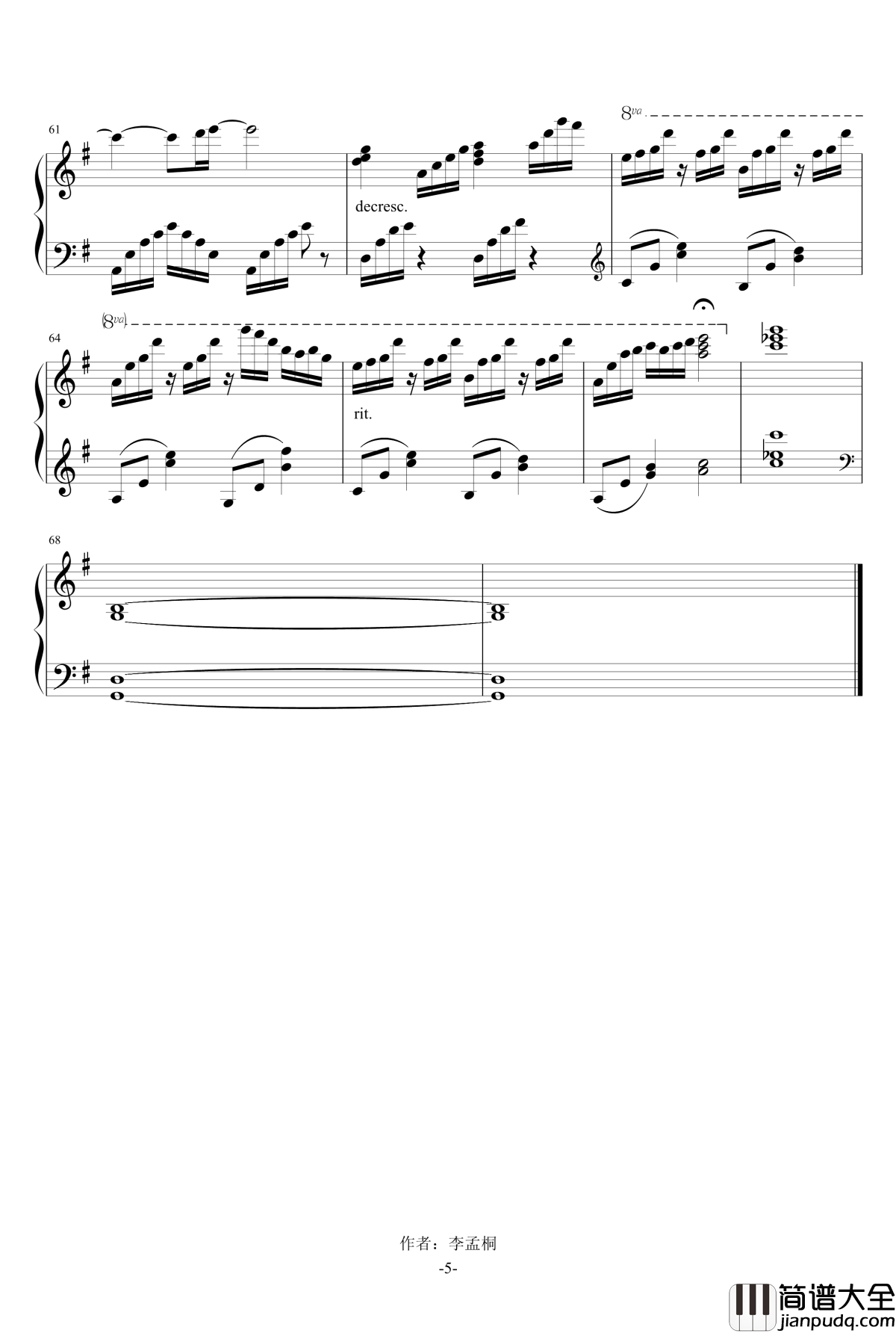 What_Makes_You_Beautiful钢琴谱_Ku.Klux.Klan