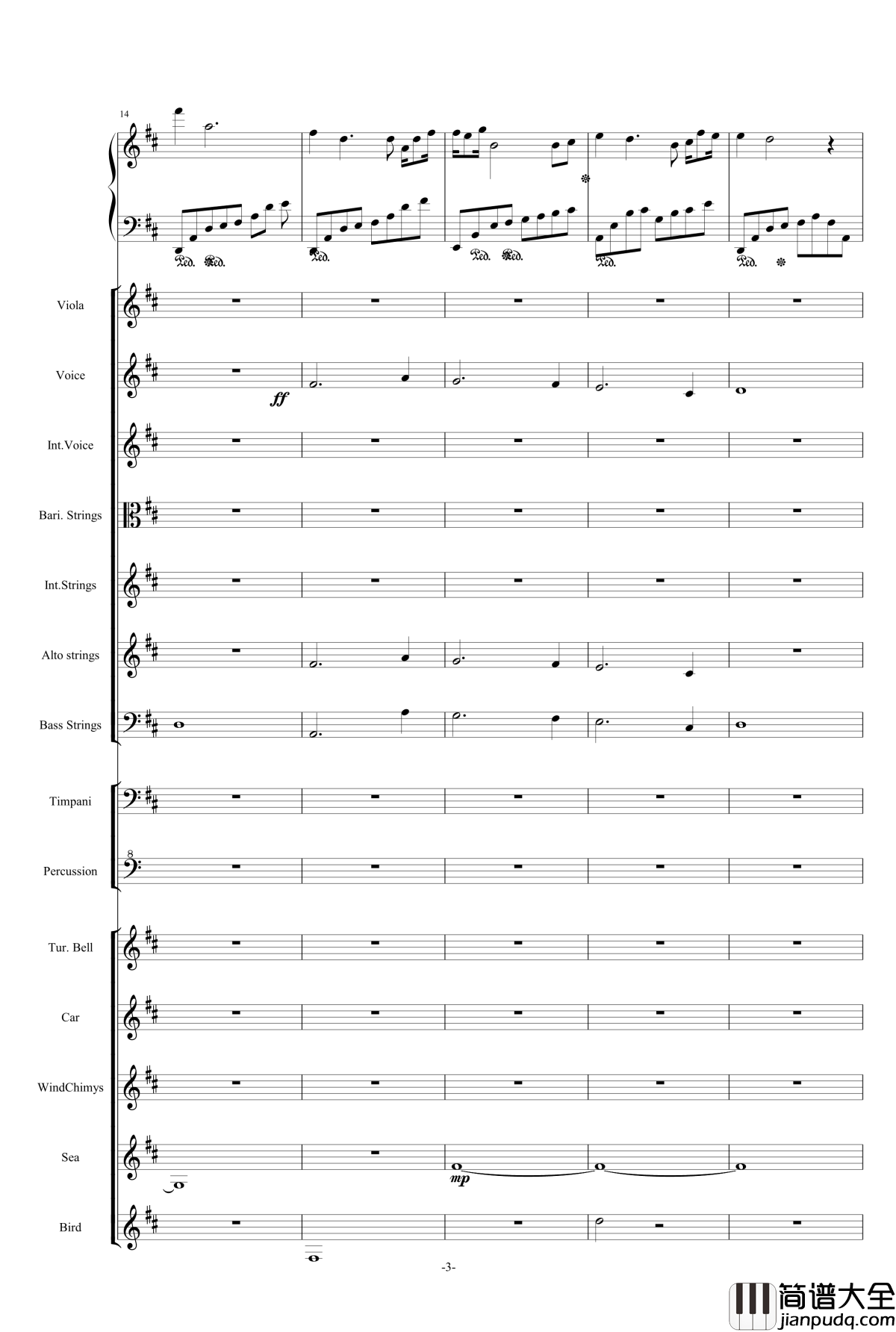 The_Only_King钢琴谱_修改震撼版_快乐小陆鹿